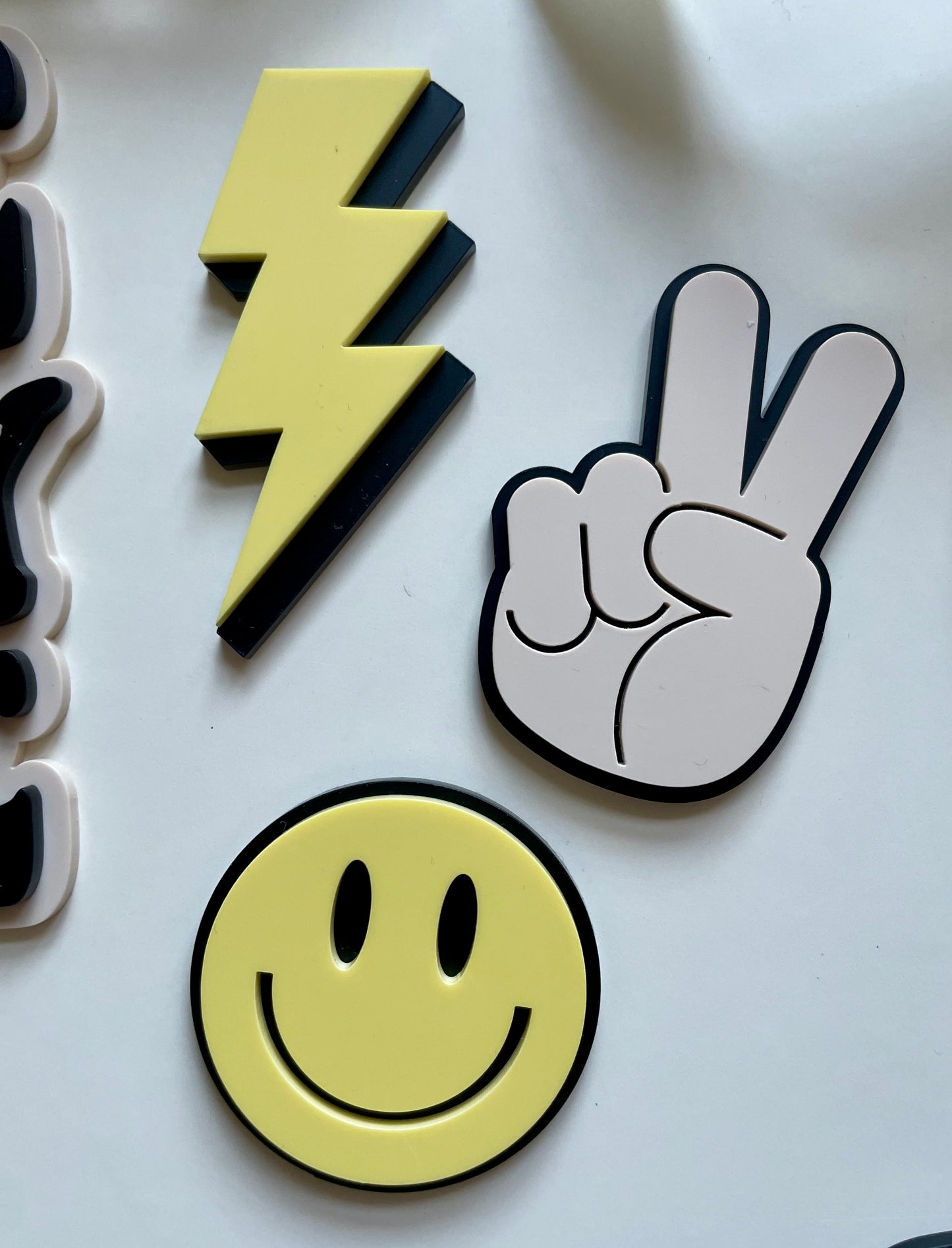 One Happy Dude. Smiley Face | Acrylic cake topper set.