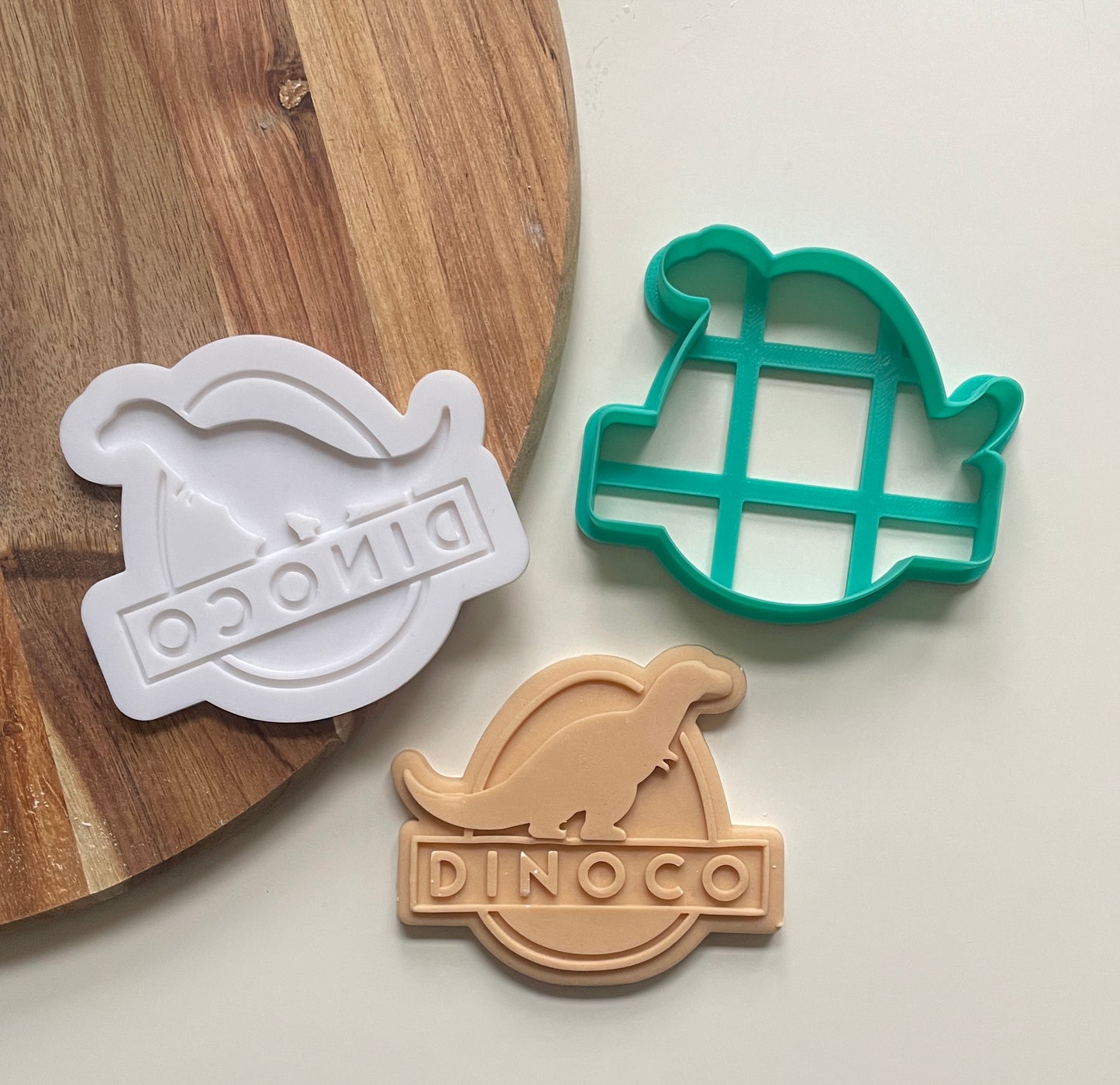 Dinoco Logo Cars Theme | Debosser / Embosser And Cutter Set