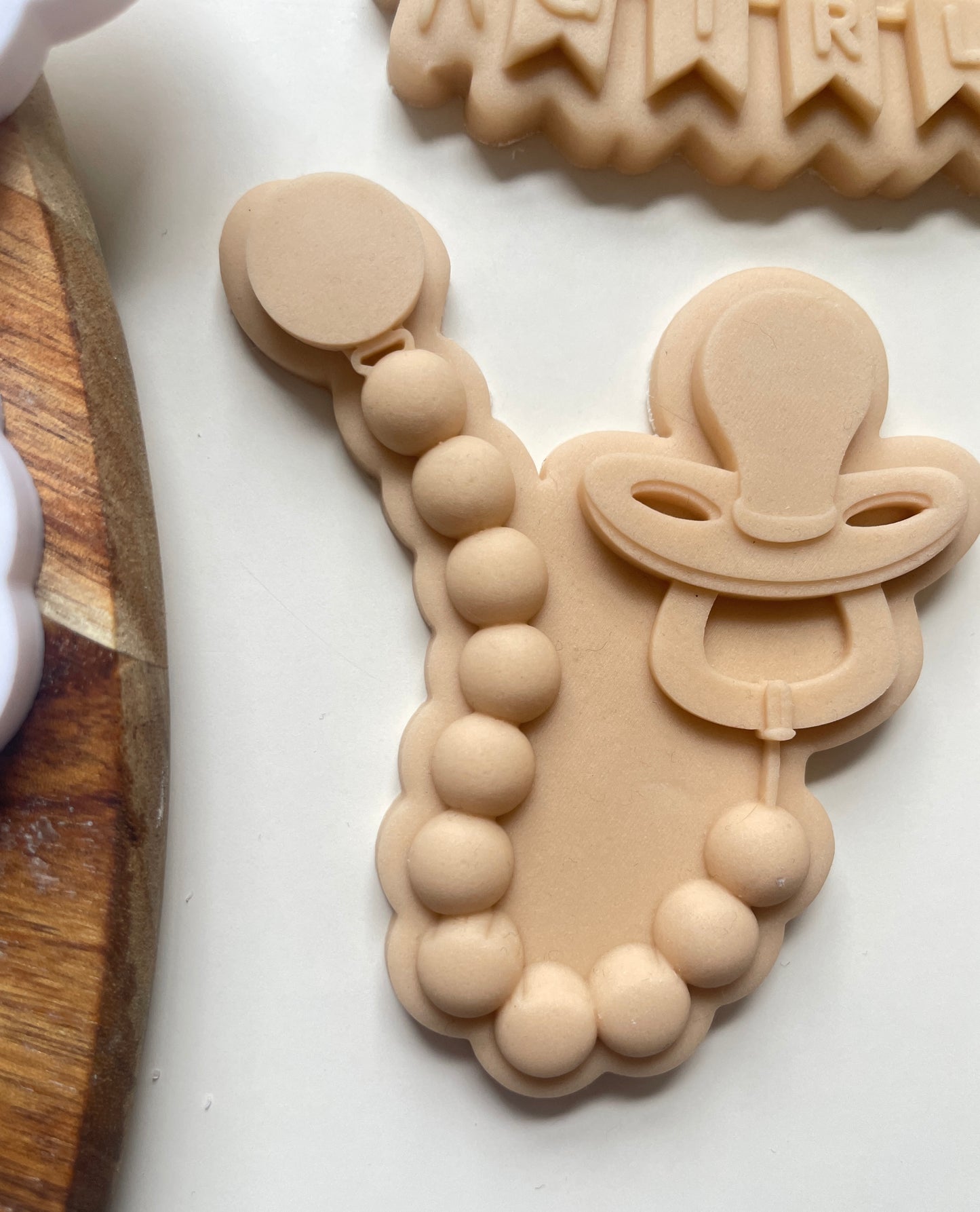 Baby Dummy And Bead Chain | Embosser / Debosser And Cutter Set