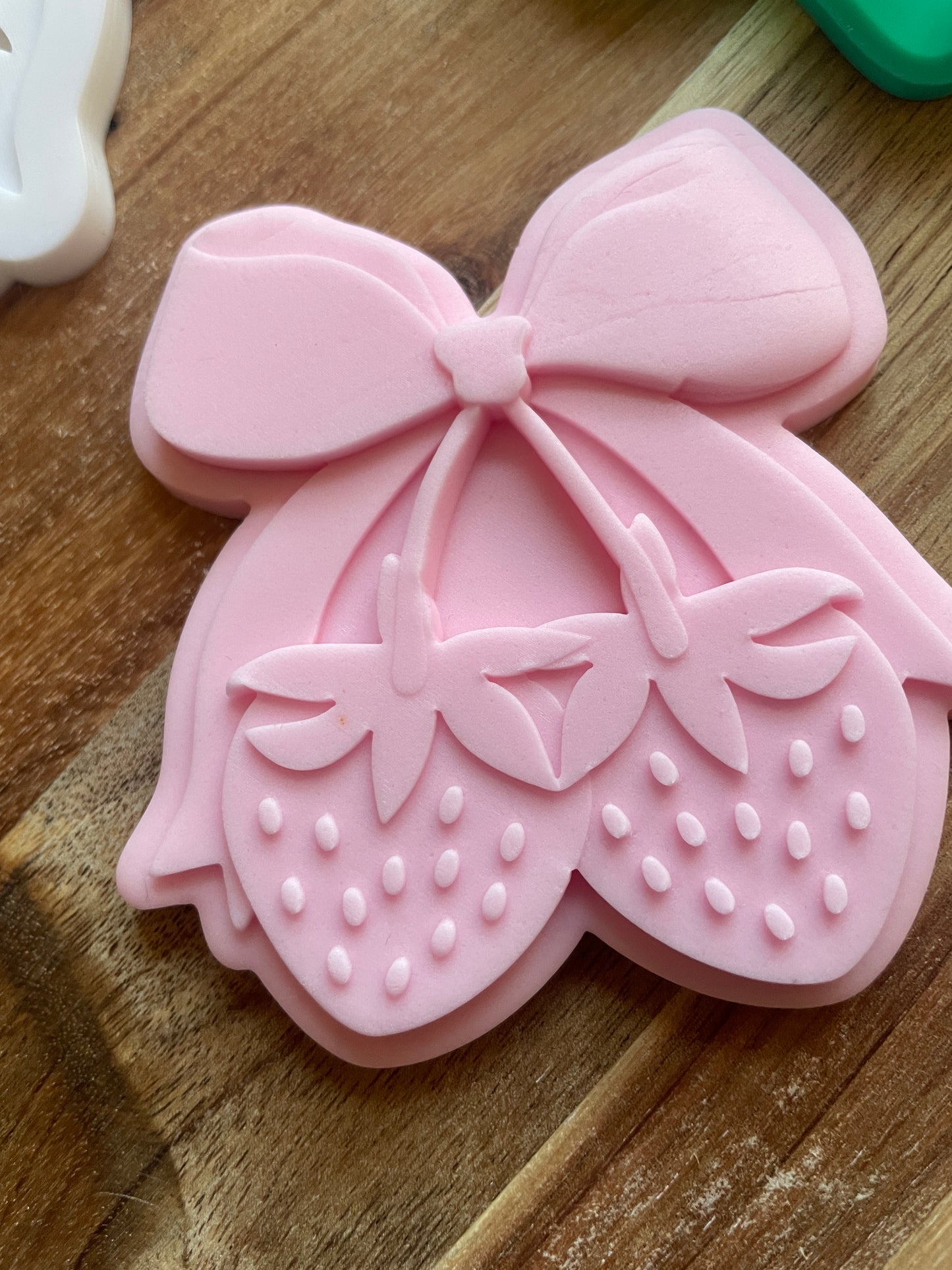 Strawberries With A Bow | Debosser / Embosser And Cutter Set.