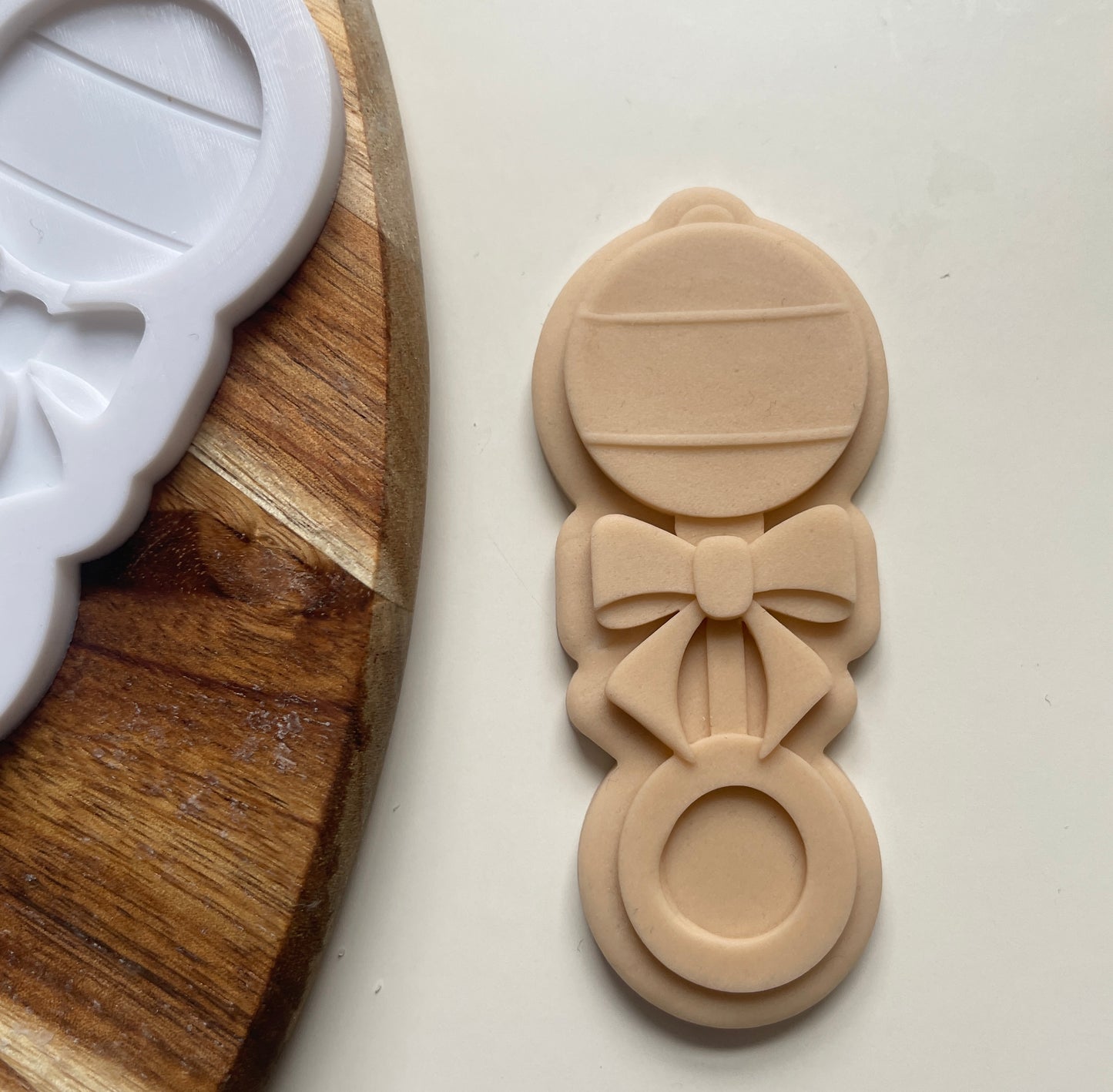 Baby Rattle With Bow | Embosser / Debosser And Cutter Set