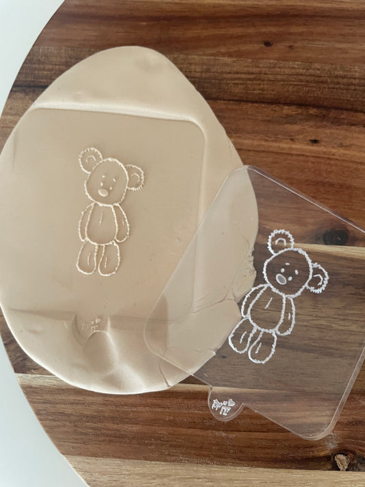 Cute Fluffy Teddy Bear | Debosser / Embosser