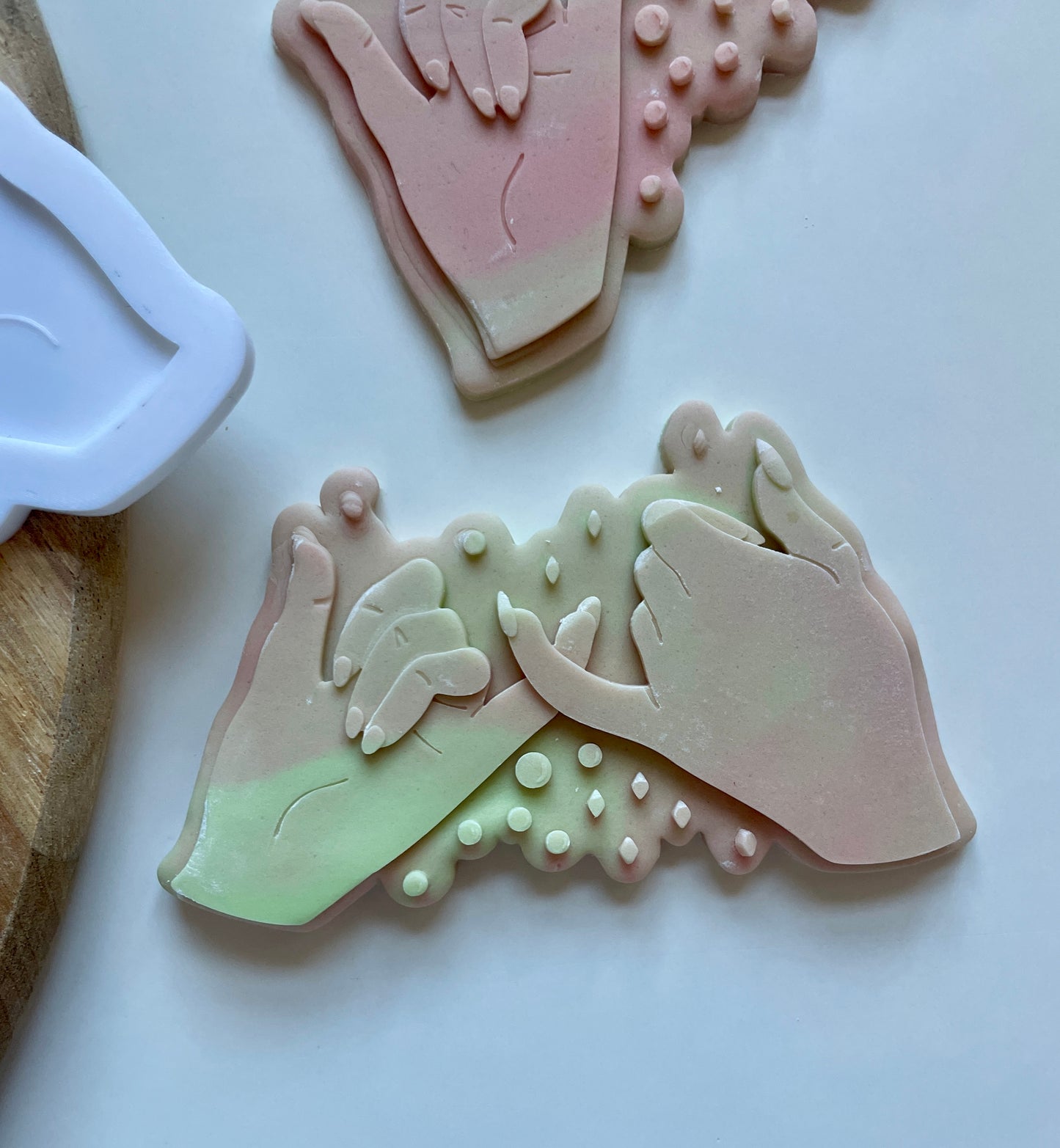 Pink and Green Witch Pinky Promise | Debosser / Embosser And Cutter Set