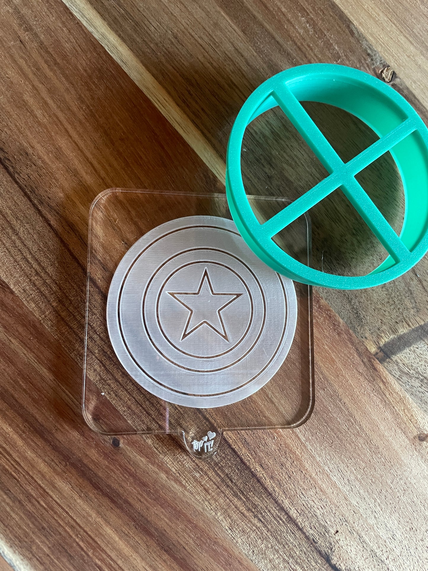 Iron Man Face. Acrylic Debosser And Cutter Set