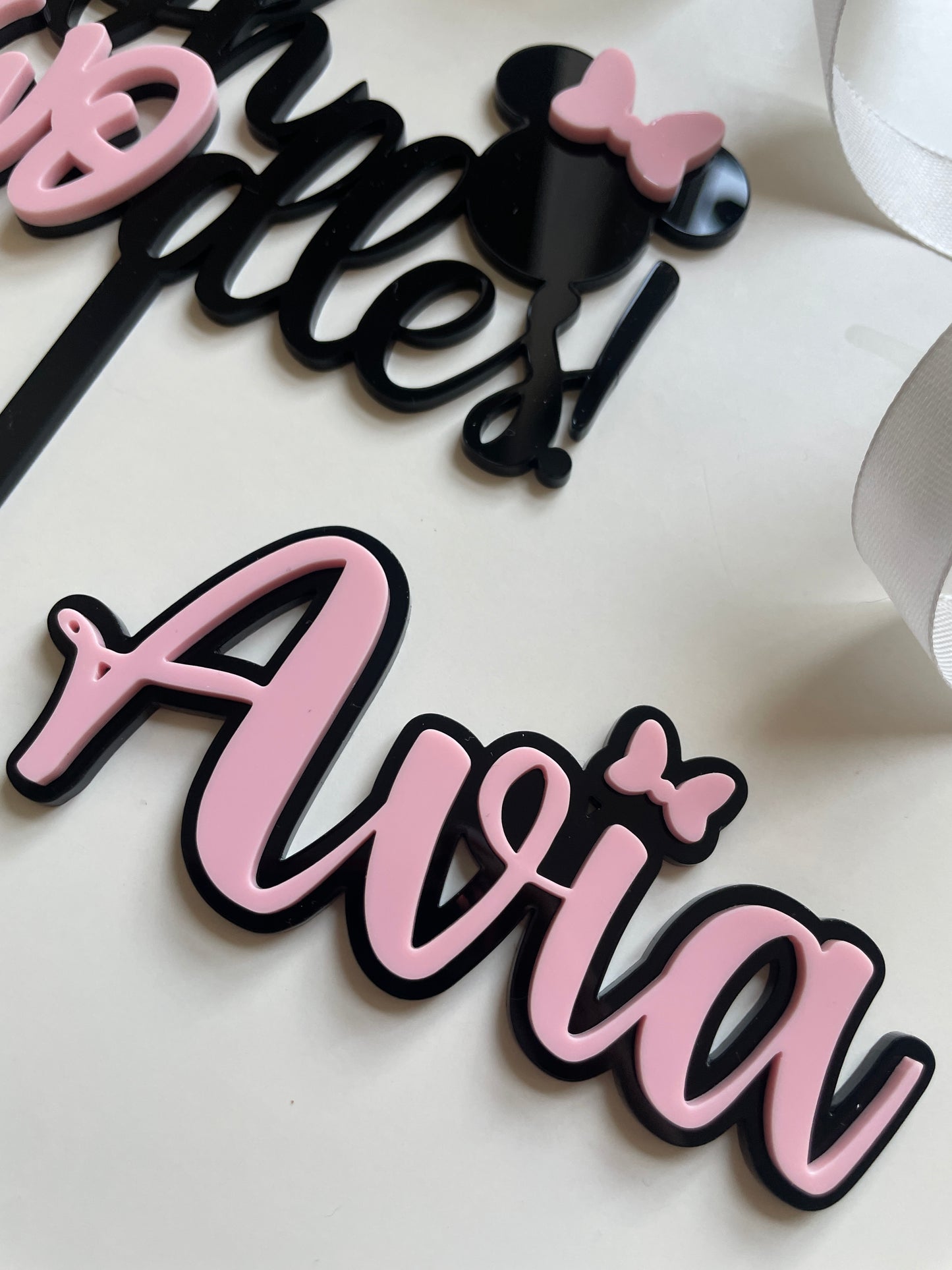 Twodles Acrylic Cake Topper