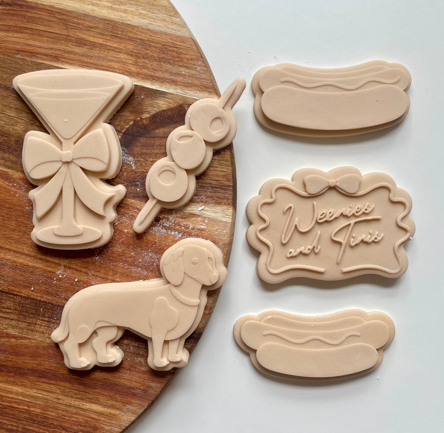Hot Dog and Sauce | Debosser / Embosser And Cutter Set