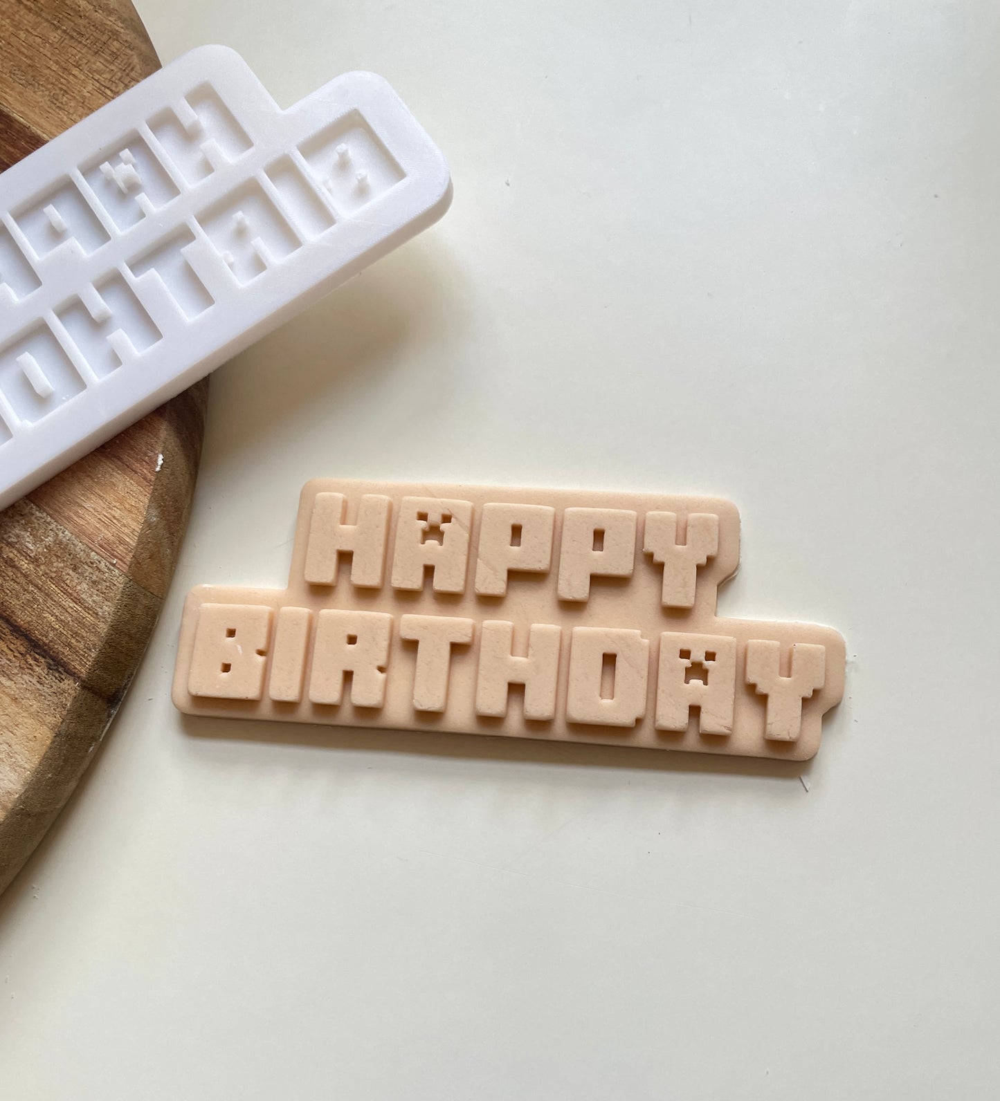 Happy Birthday Mine Craft | Embosser / Debosser And Cutter Set