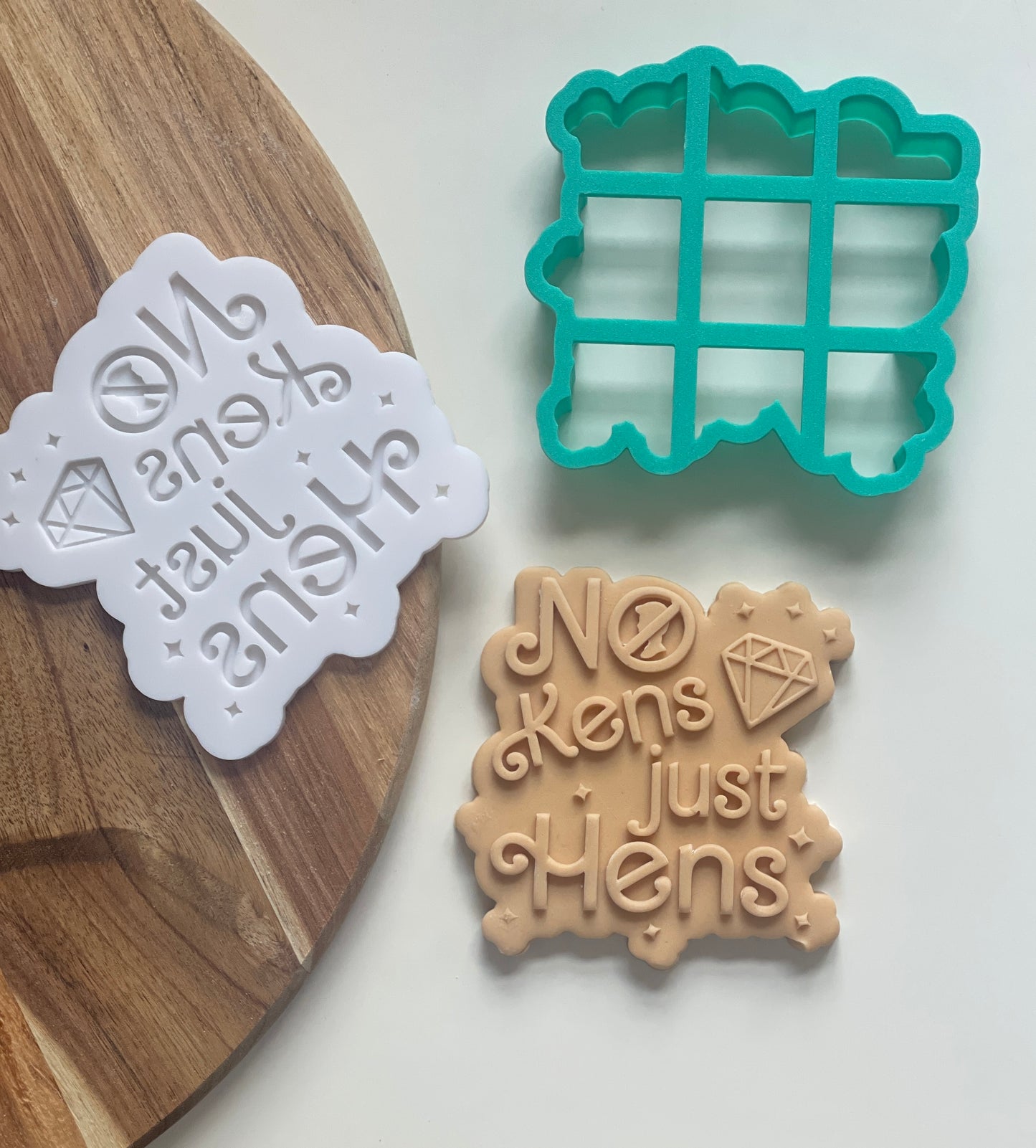 No Kens Just Hens | Debosser And Cutter Set