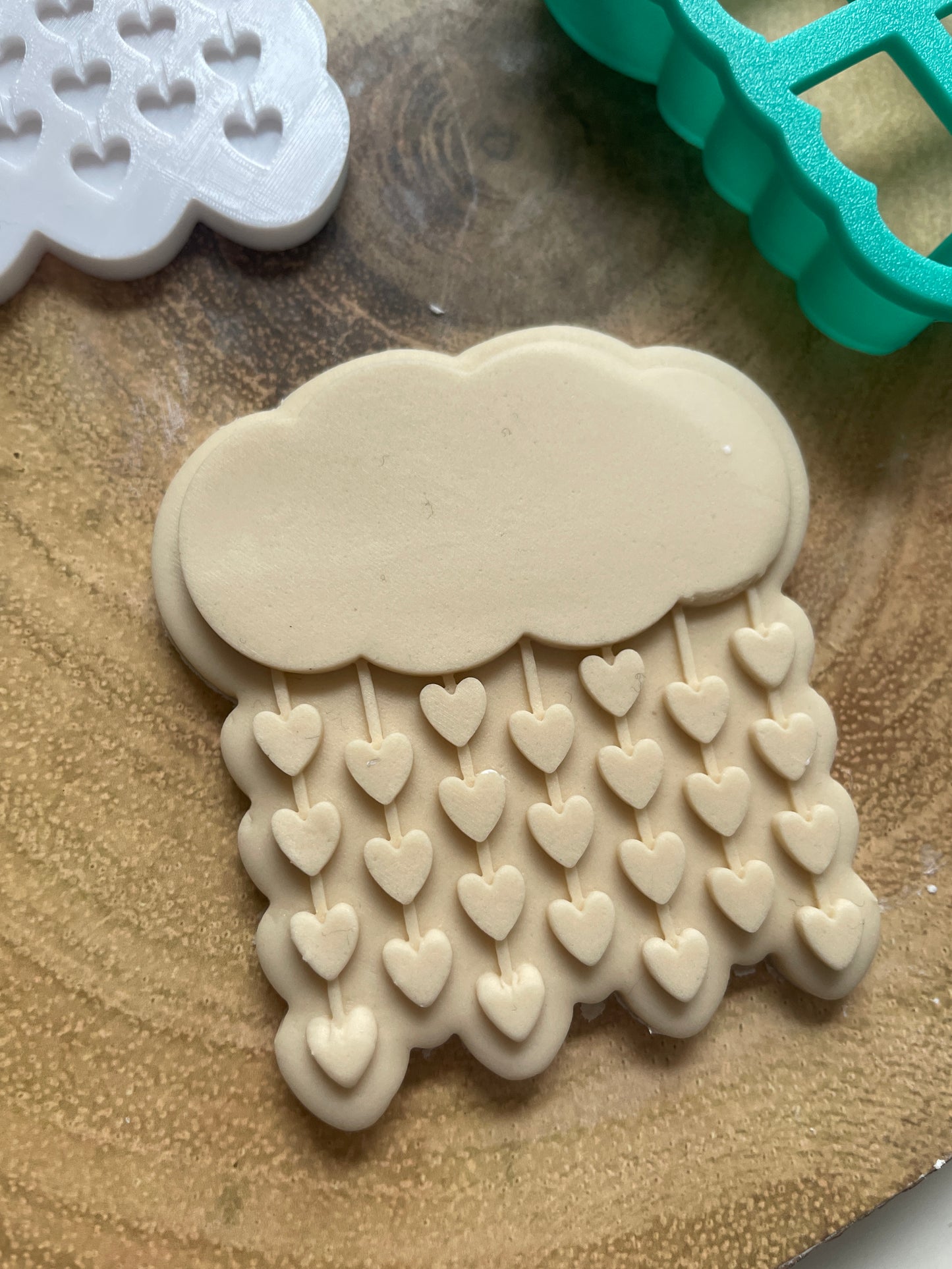 Sun Cloud And Heart Rain Baby Mobile | Debosser / Embosser And Cutter Set. 4 variations.