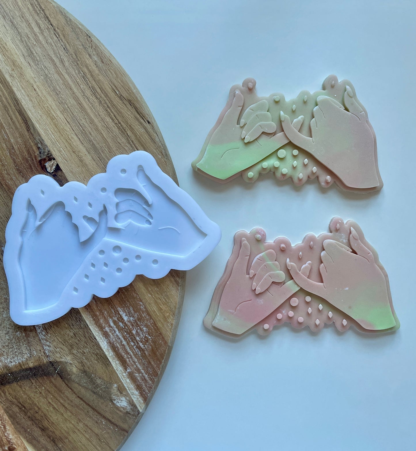 Pink and Green Witch Pinky Promise | Debosser / Embosser And Cutter Set