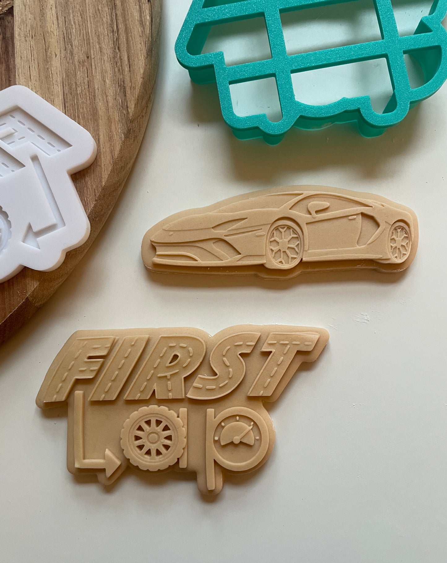 First Lap Around The Track | Debosser / Embosser And Cutter Set.