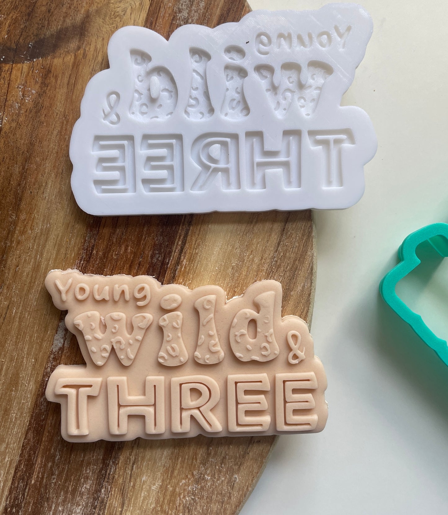 Young Wild And Three. Embosser / Debosser And Cutter Set. 3D Printed