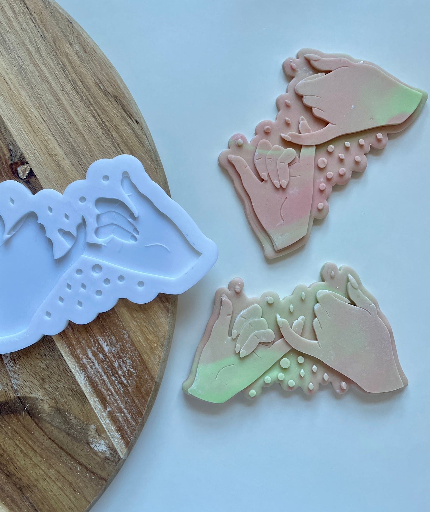 Pink and Green Witch Pinky Promise | Debosser / Embosser And Cutter Set