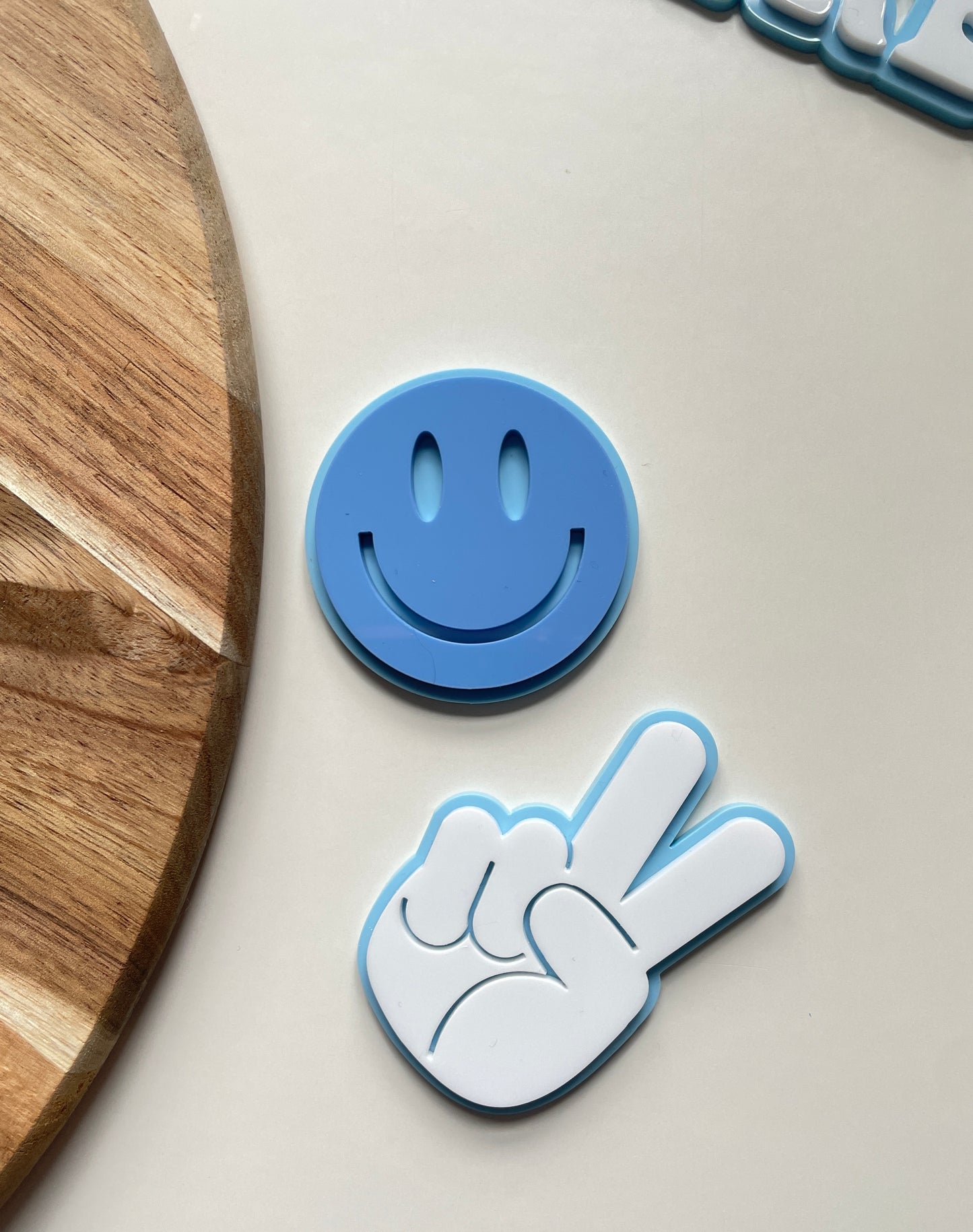 One Cool Dude. Smiley Face | Acrylic cake topper set.