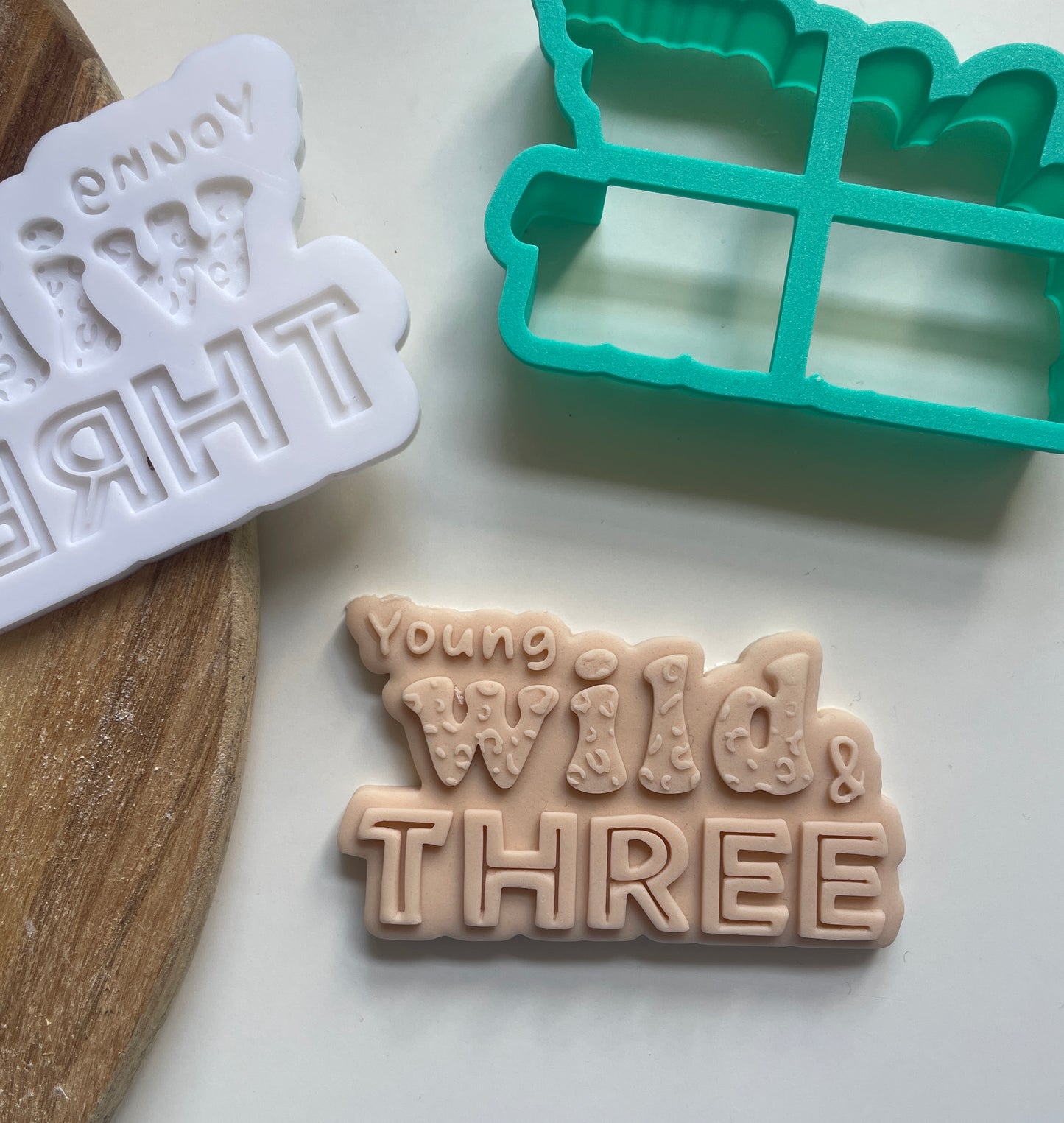 Young Wild And Three. Embosser / Debosser And Cutter Set. 3D Printed