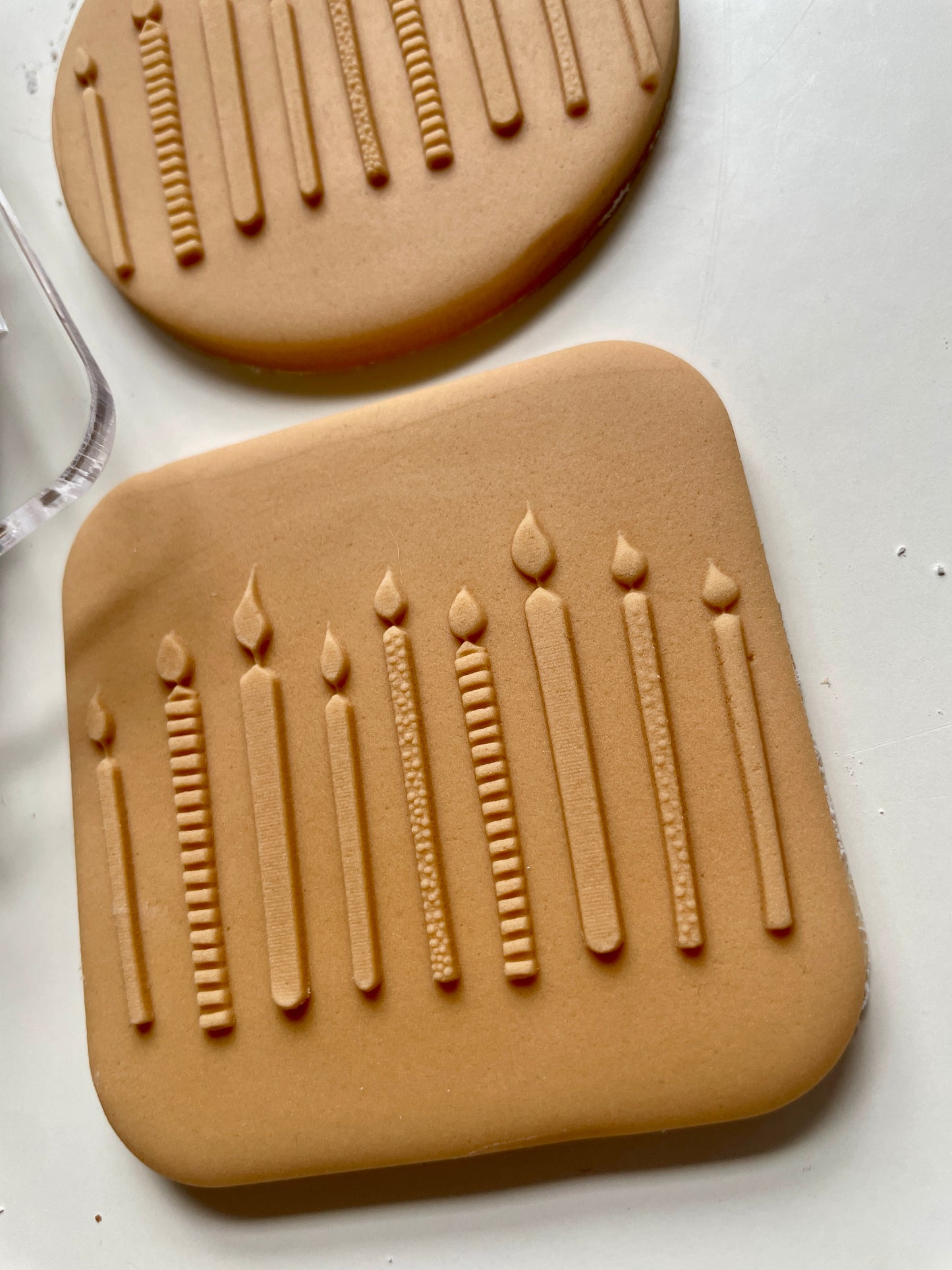 Candles | Embosser / Debosser. Acrylic Debosser For Fondant.
