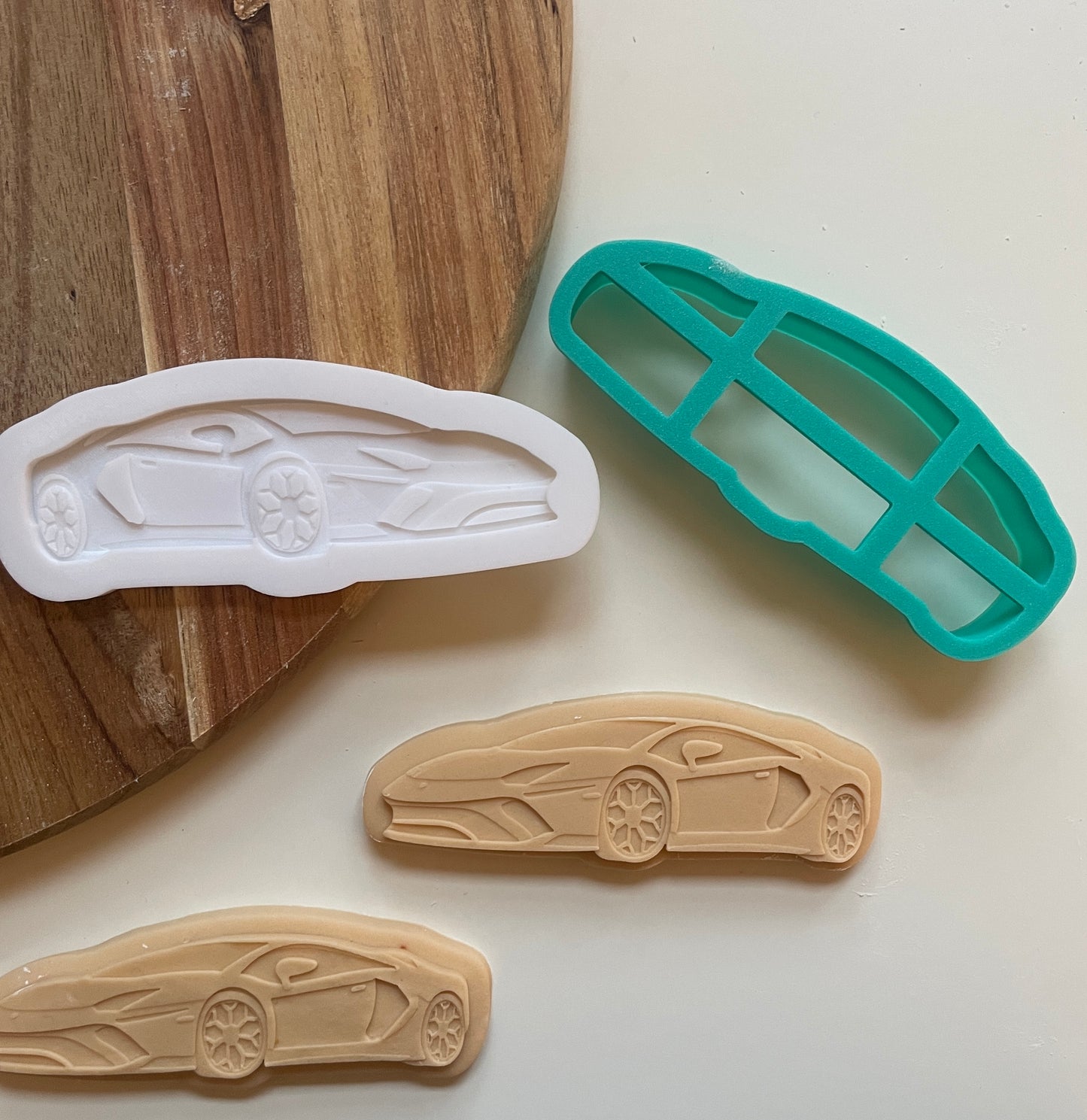 Lamborghini super car Embosser and cutter set for fondant