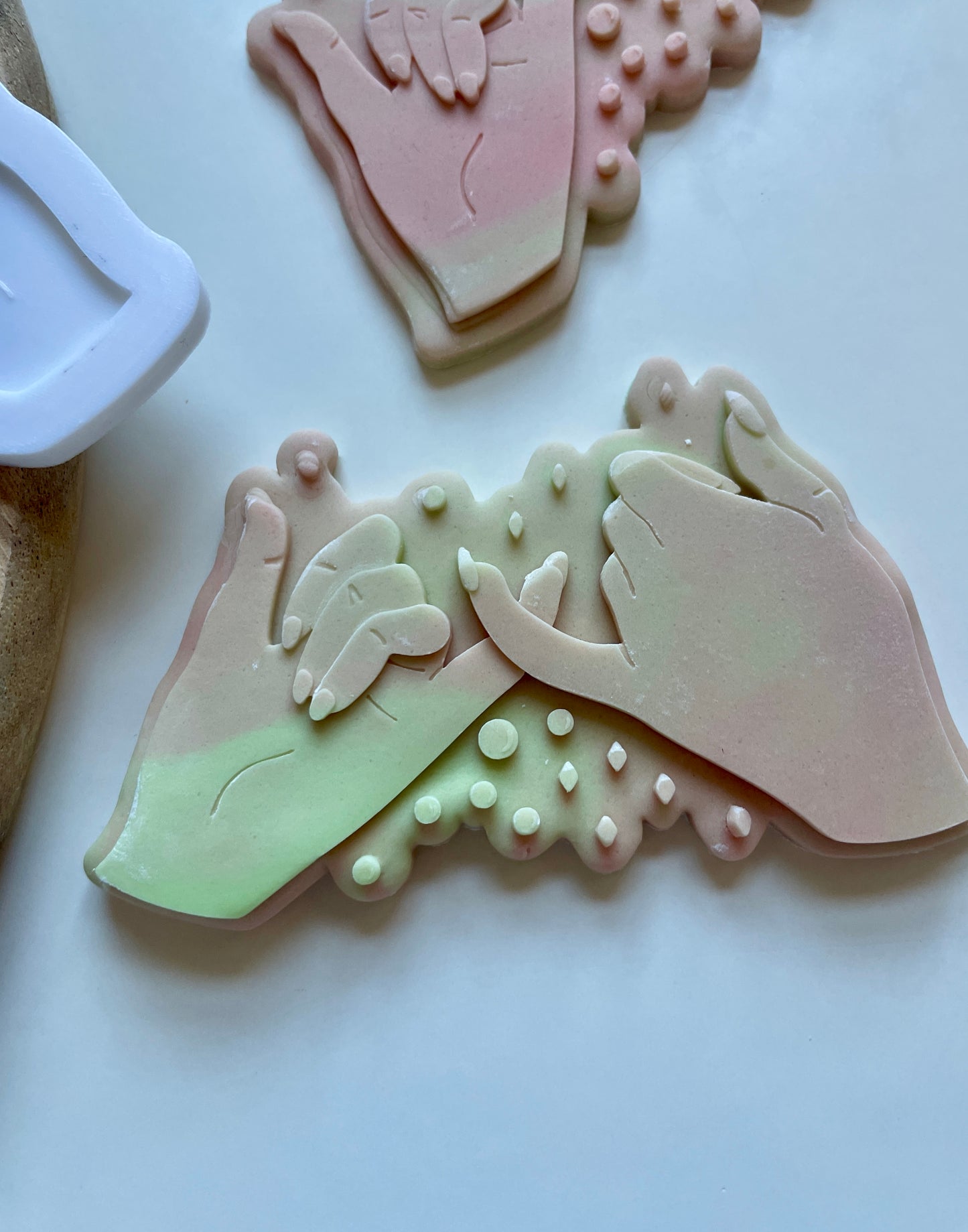 Pink and Green Witch Pinky Promise | Debosser / Embosser And Cutter Set