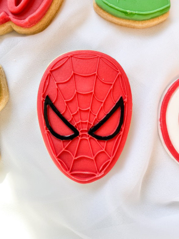 Spider Man Face. Acrylic Debosser And Cutter Set