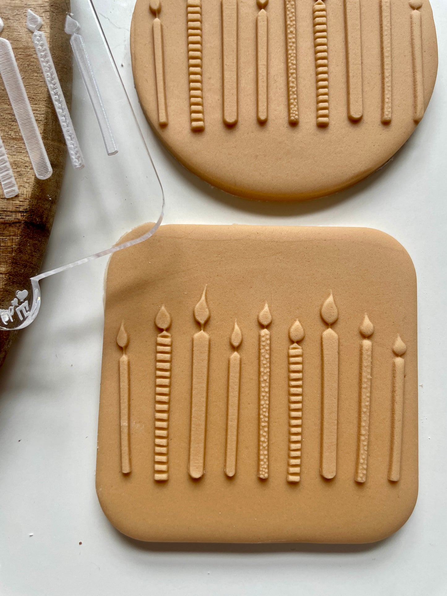 Candles | Embosser / Debosser. Acrylic Debosser For Fondant.