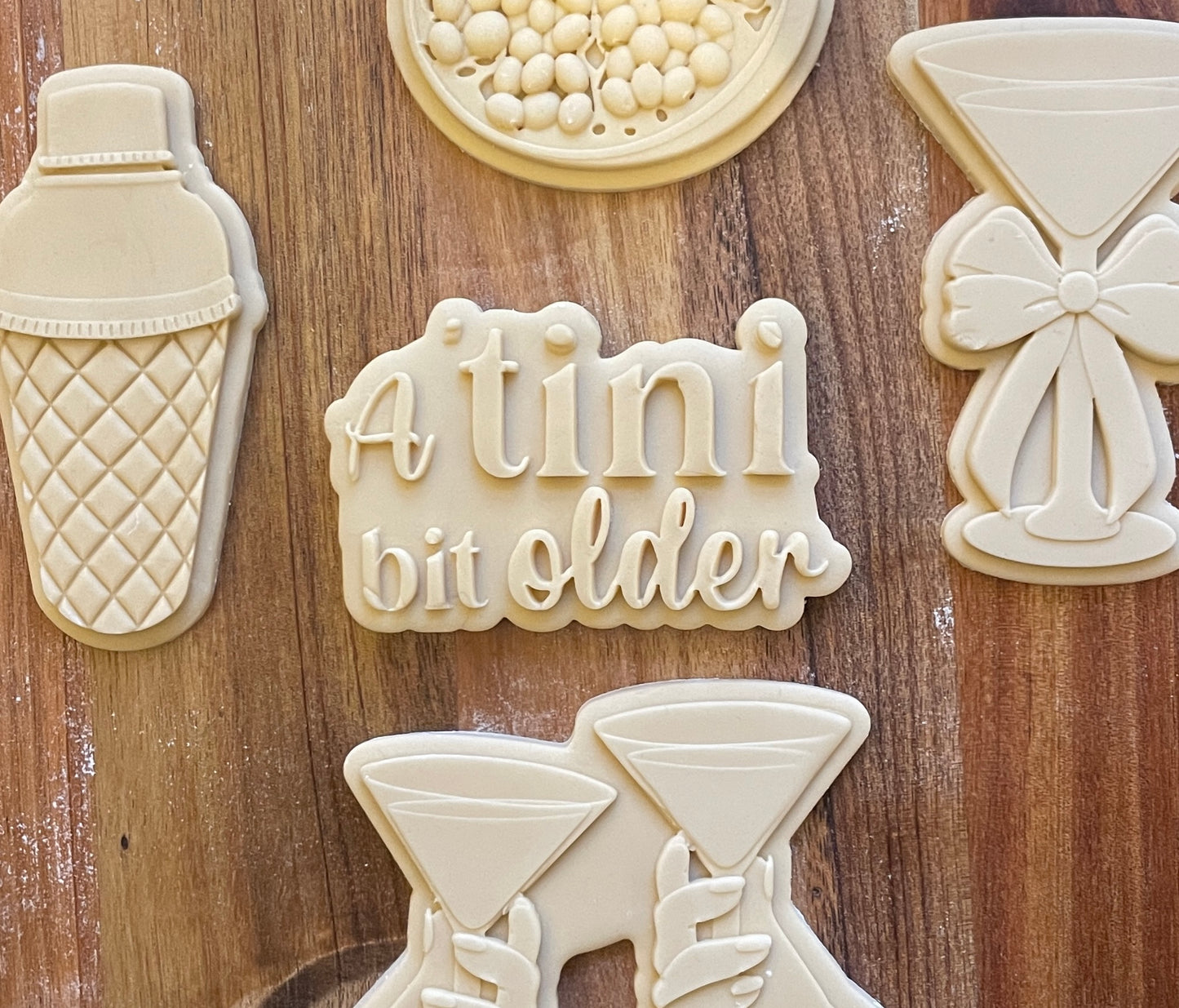 A Tini Bit Older | Embosser / Debosser and Cutter Set. Fondant Embosser.
