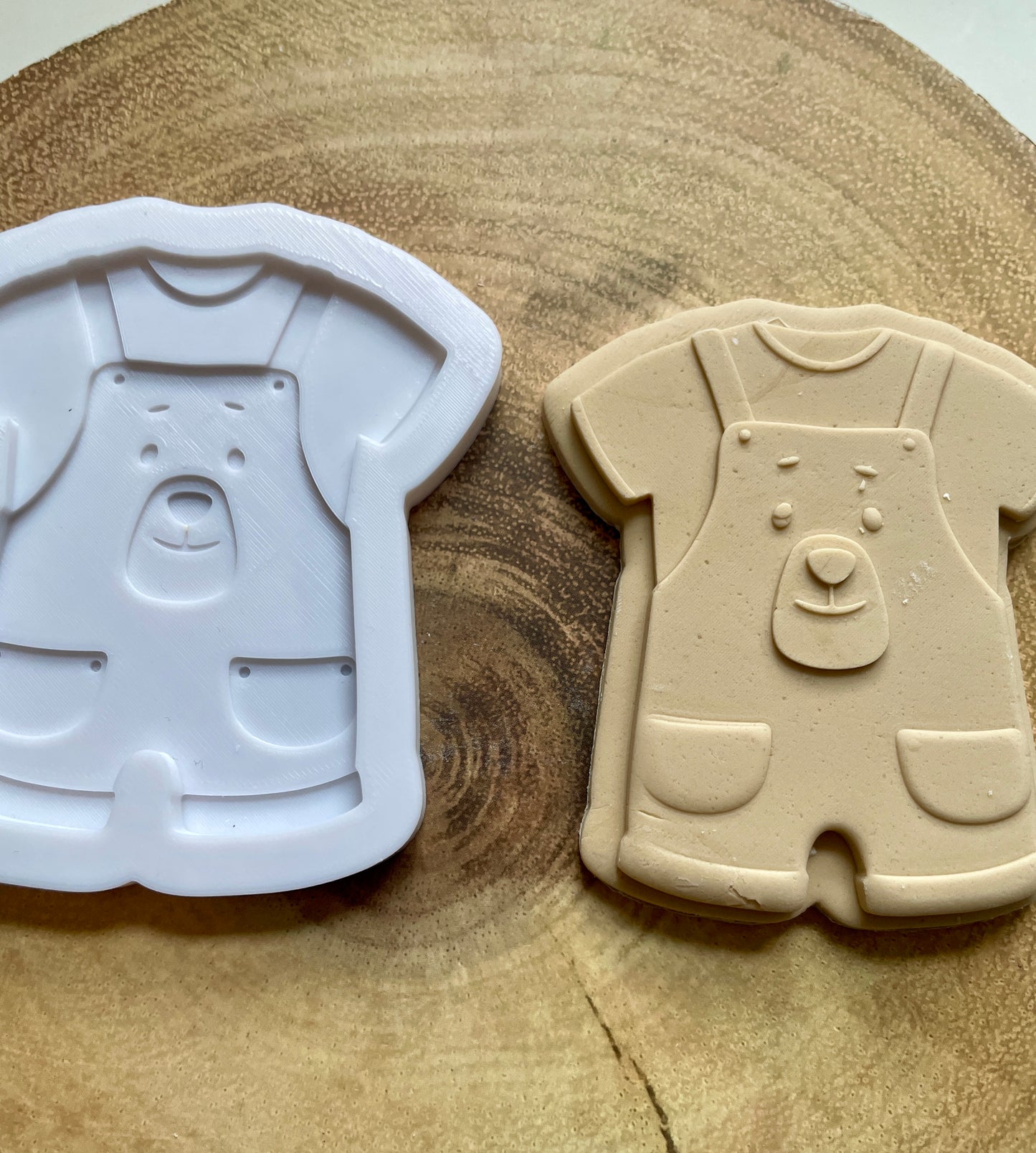 Teddy Bear Baby Romper / Bodysuit | Debosser / Embosser and Cutter Set