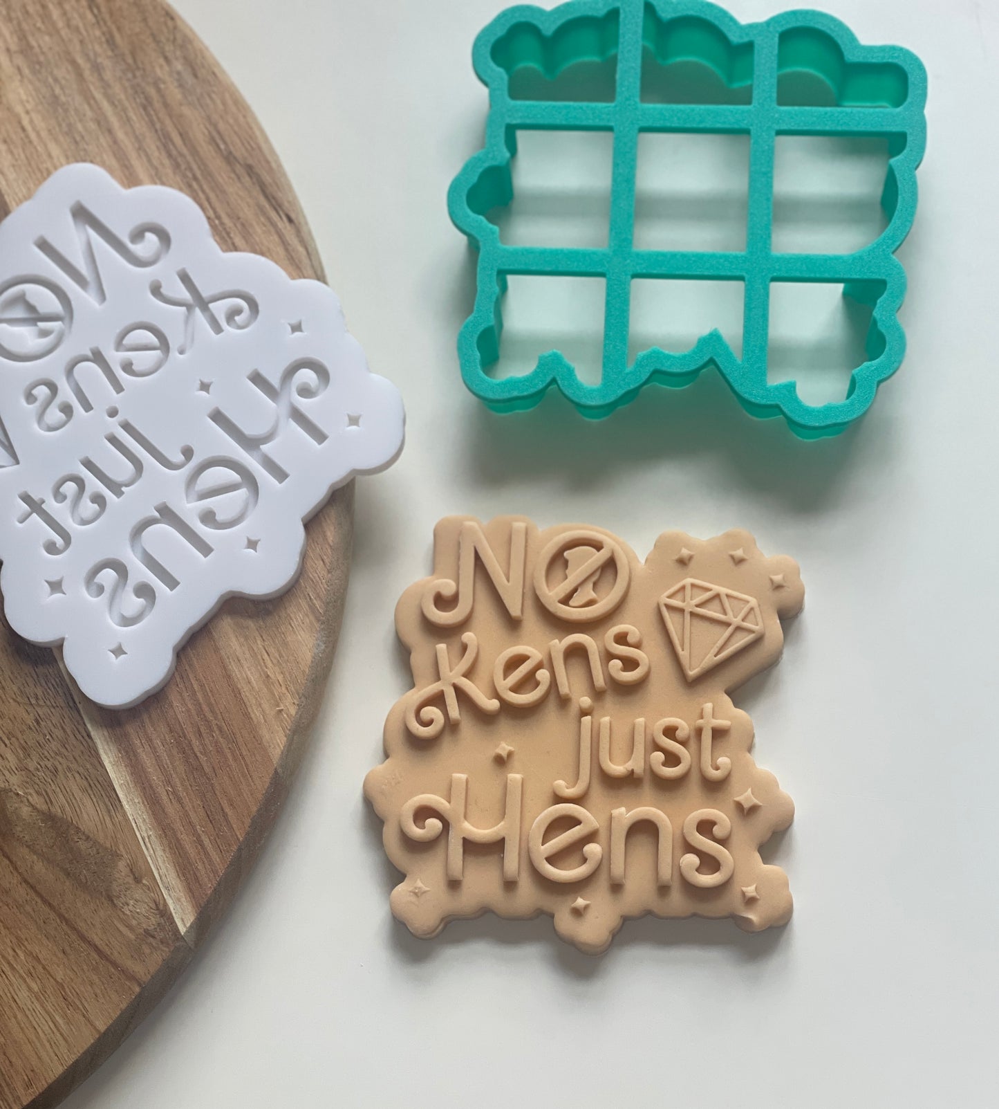 No Kens Just Hens | Debosser And Cutter Set