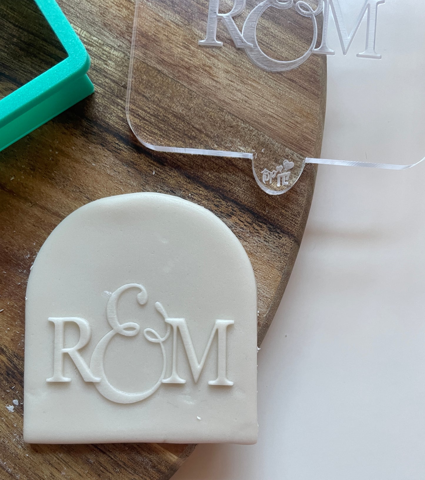 Personalised Initial Debosser For Favours | Embosser / Debosser And Cutter Set