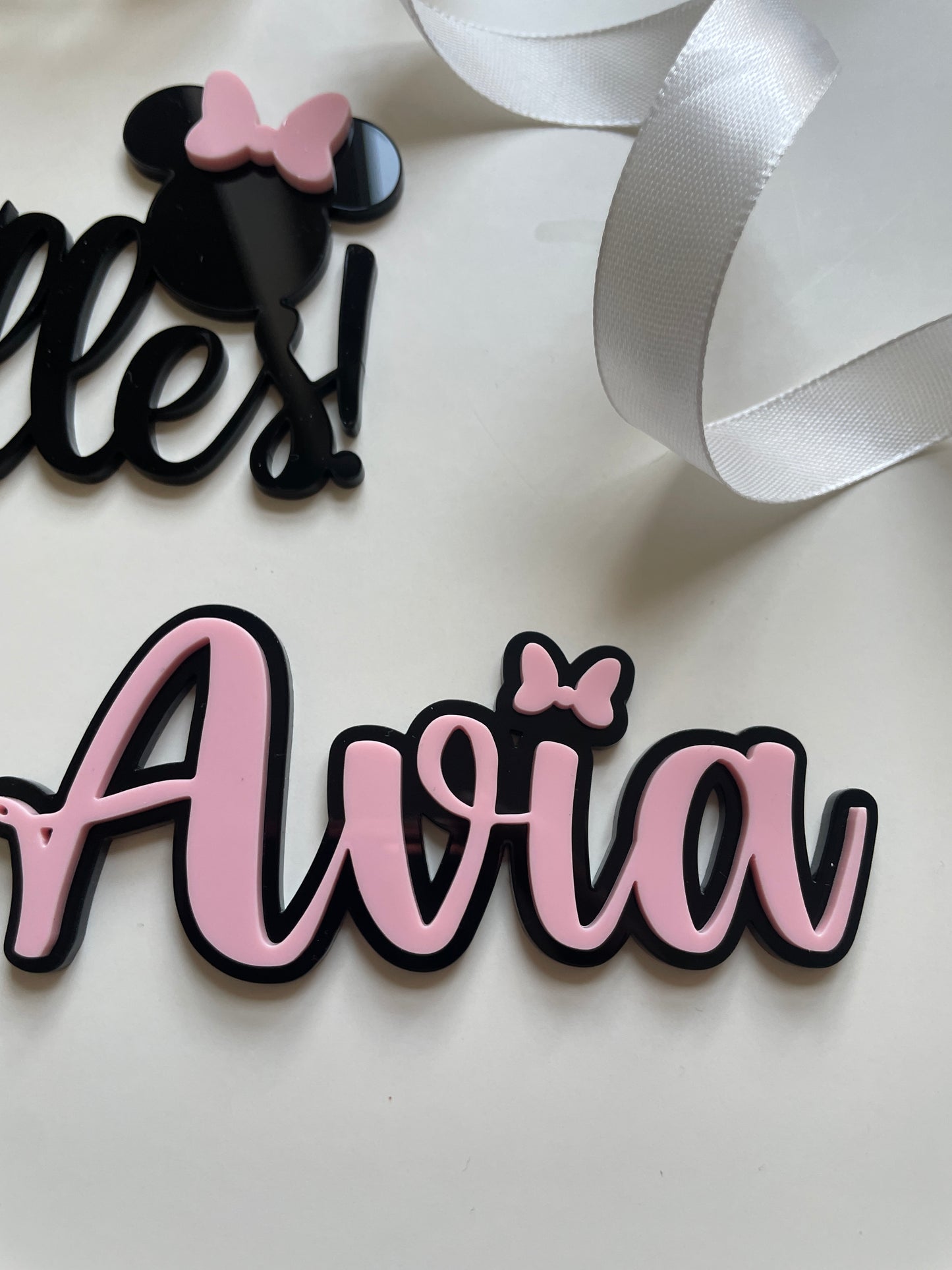 Twodles Acrylic Cake Topper