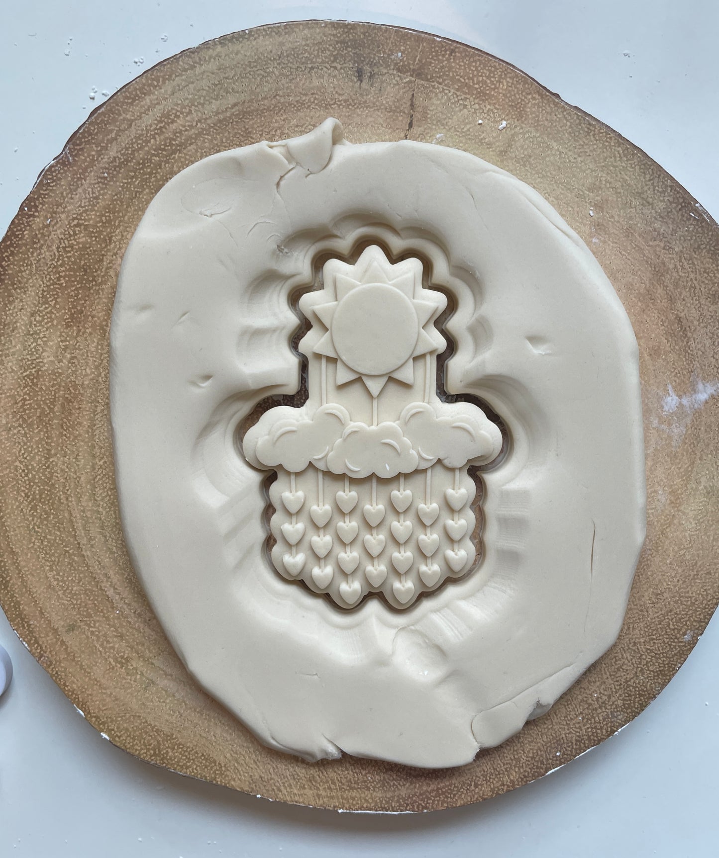 Sun Cloud And Heart Rain Baby Mobile | Debosser / Embosser And Cutter Set. 4 variations.