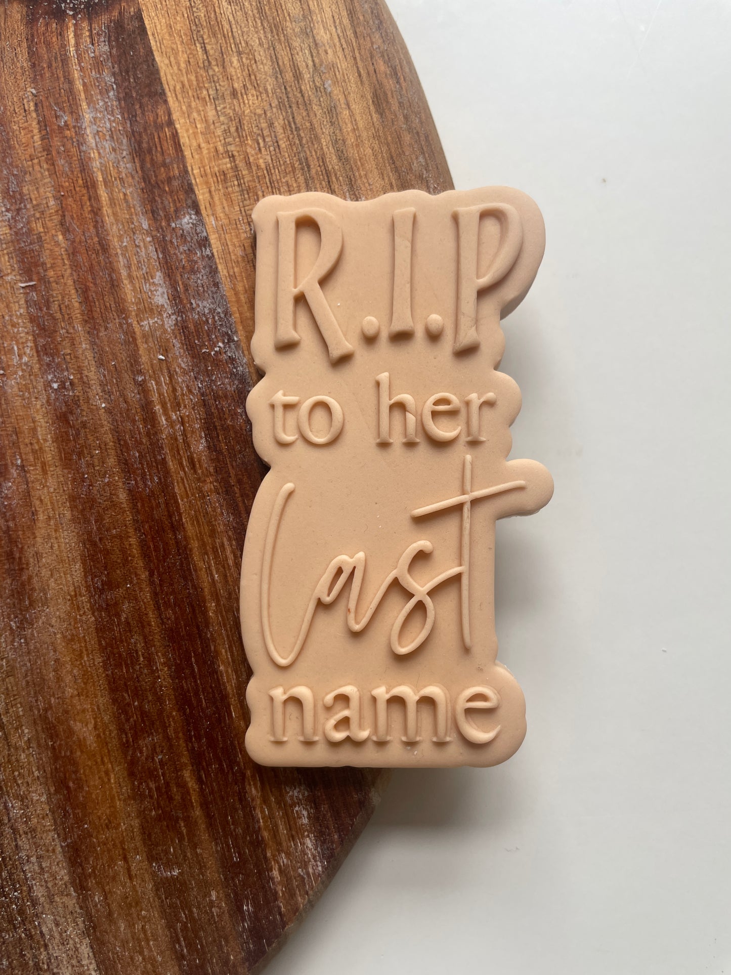 RIP to Her Last Name| Embosser / Debosser And Cutter Set.