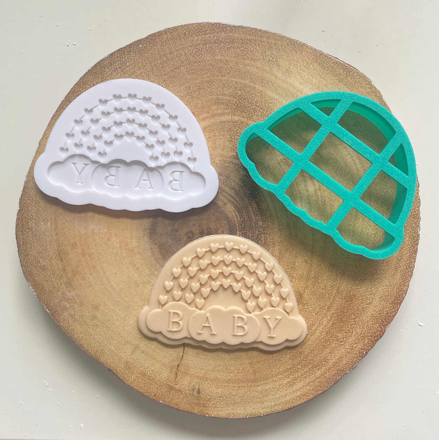 Rainbow Of Hearts. Rainbow Baby | Debosser / Embosser And Cutter Set.