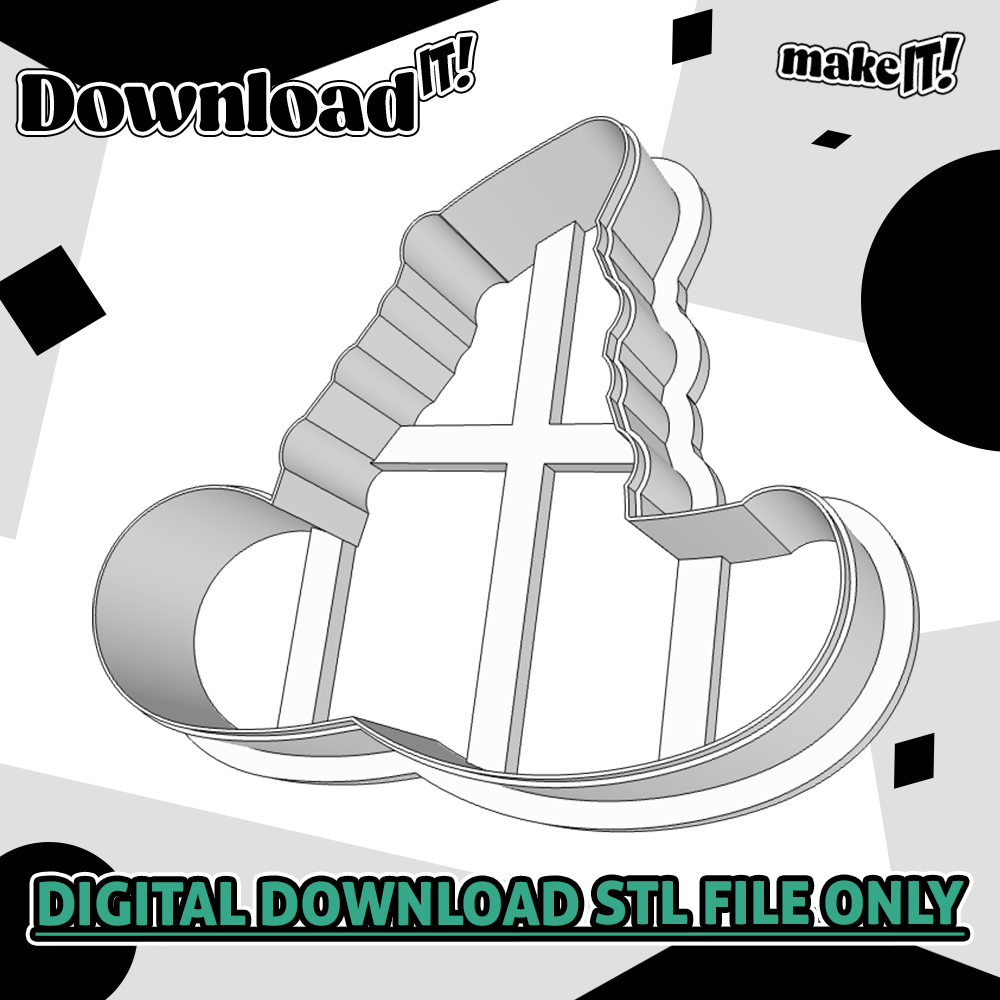 Witch Hat | Embosser And Cutter STL File