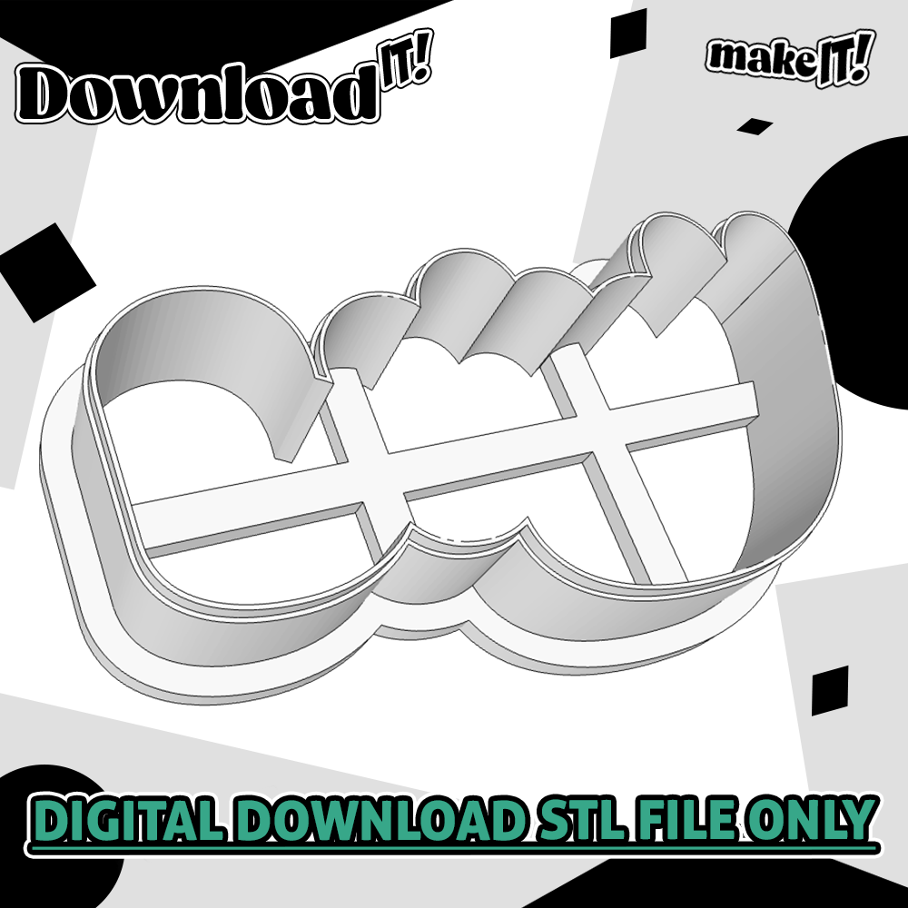 Bluey Logo Embosser & Cutter STL File