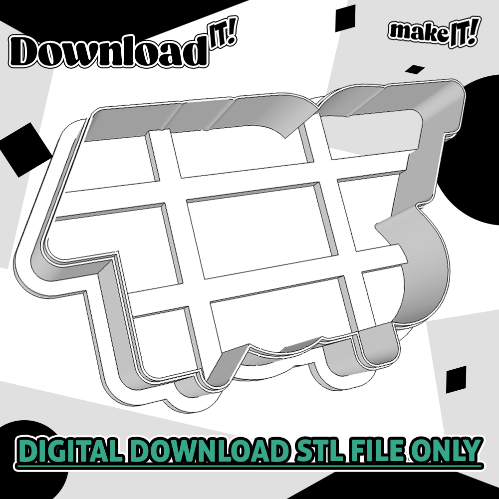 First Lap Around The Track stl file for 3d printed debossers embossers and cookie cutters