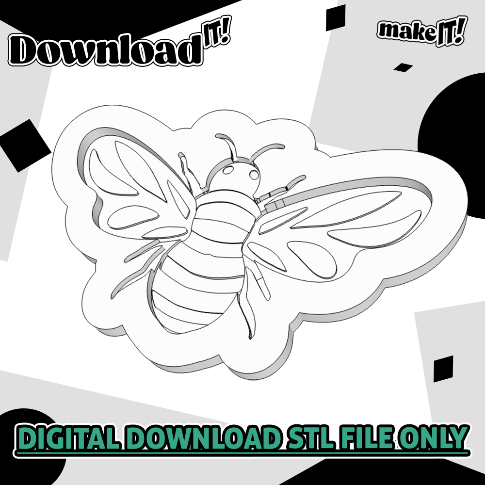 Honey Bee | Embosser And Cutter STL File