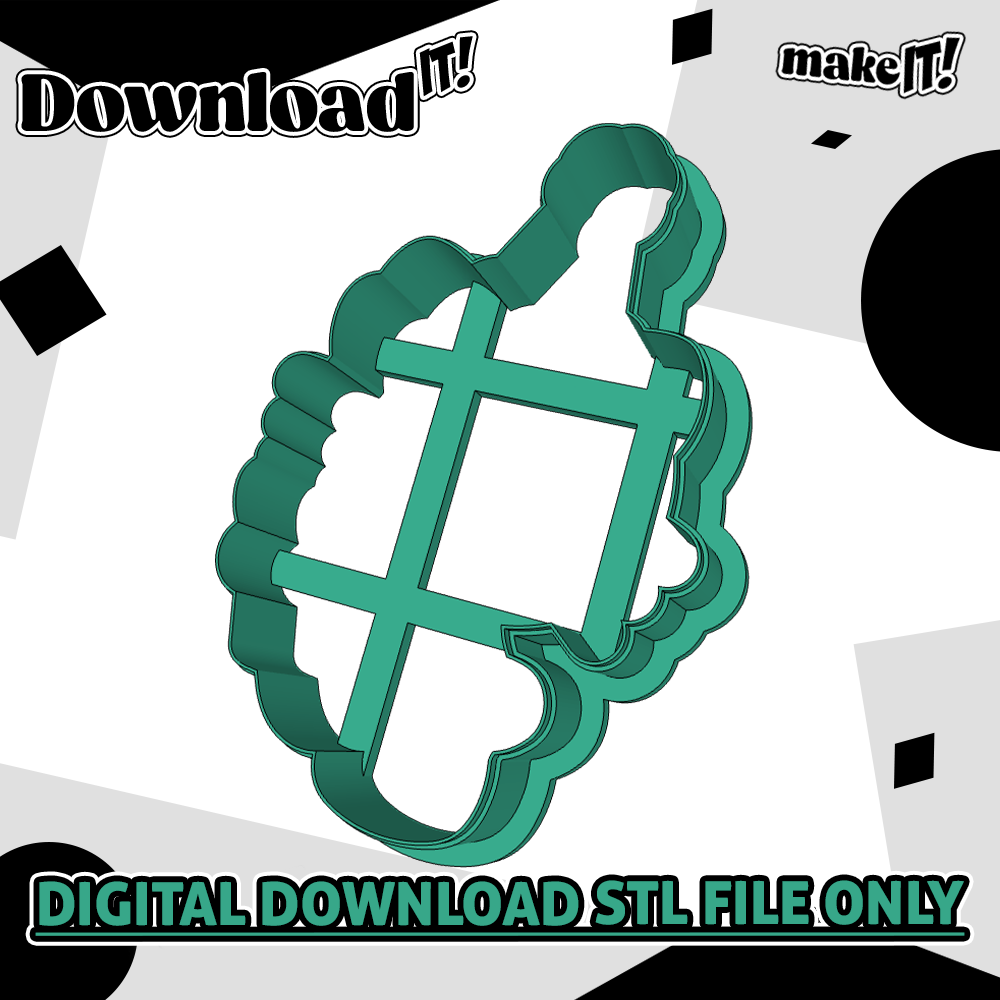 Hey Kitty Cupcake| Embosser And Cutter STL File