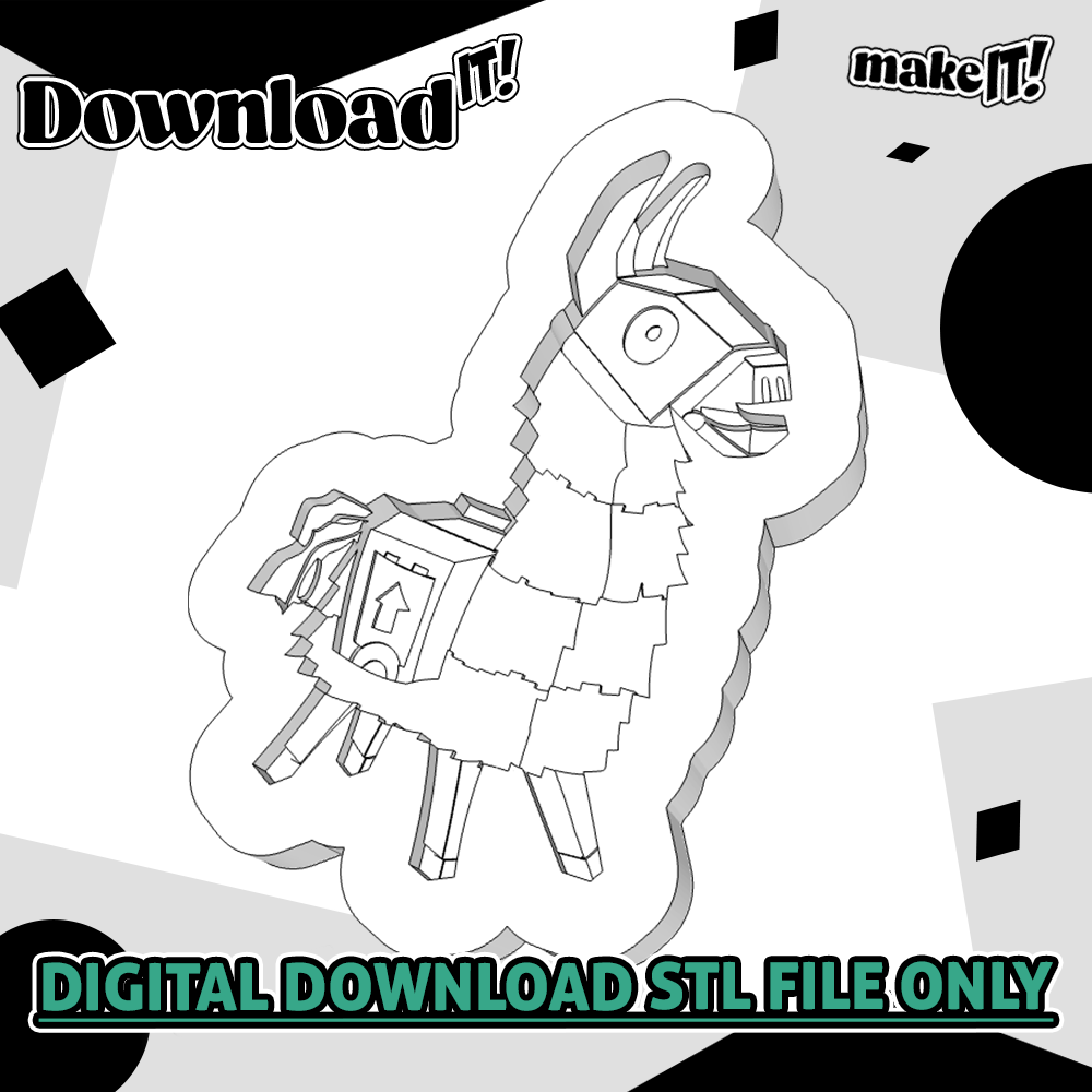 Loot Llama | Embosser And Cutter STL File