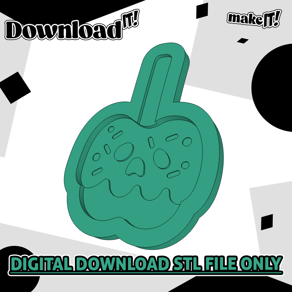 Spooky Toffee Apple | Embosser And Cutter STL File