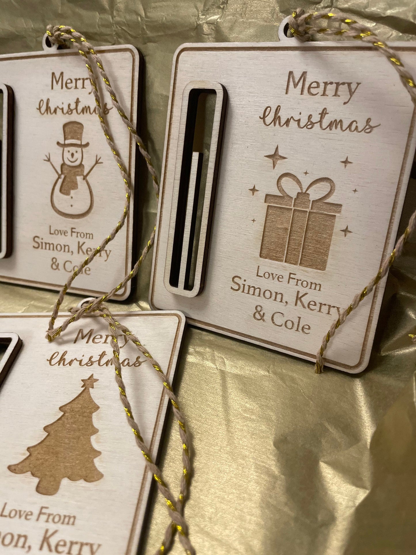 Christmas gift Money holder. Wood Christmas decoration gift. Personalisation available.