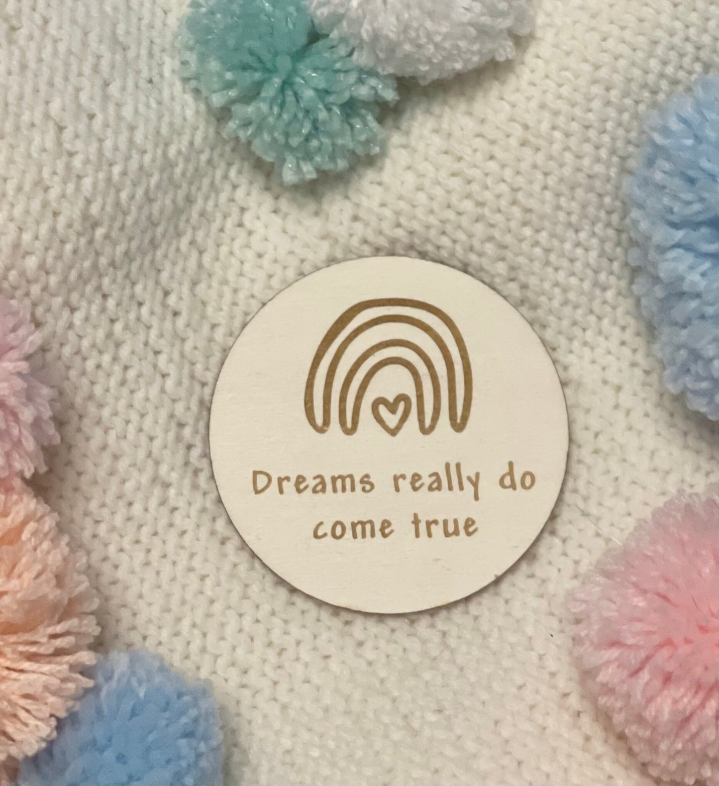 Gender reveal discs. Pregnancy gift. Rainbow baby. Social media prop. Scan Photo prop.