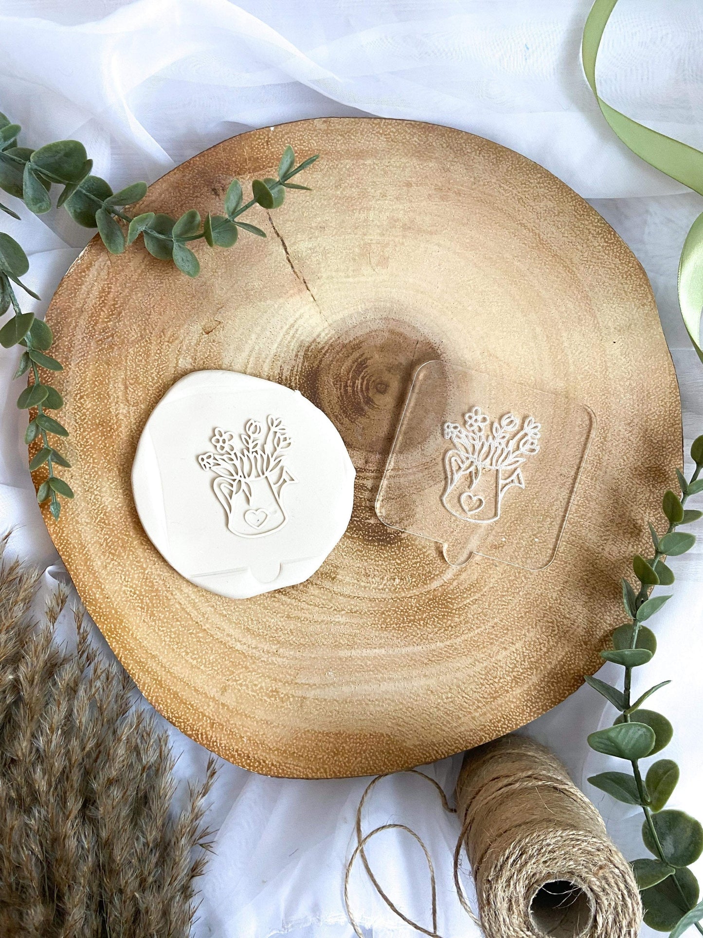 Flower Jug Heart Design | Debosser / Embosser