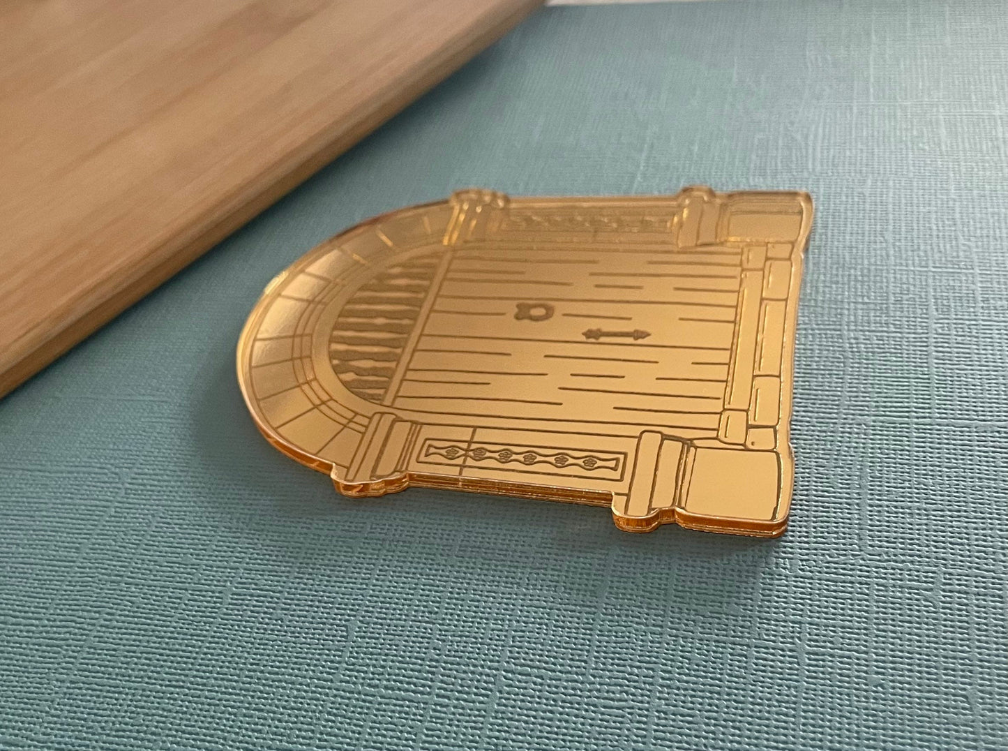 Gold mirror Cake door. Mexican style door. Exotic door for cake decorating and crafts. More colours available.