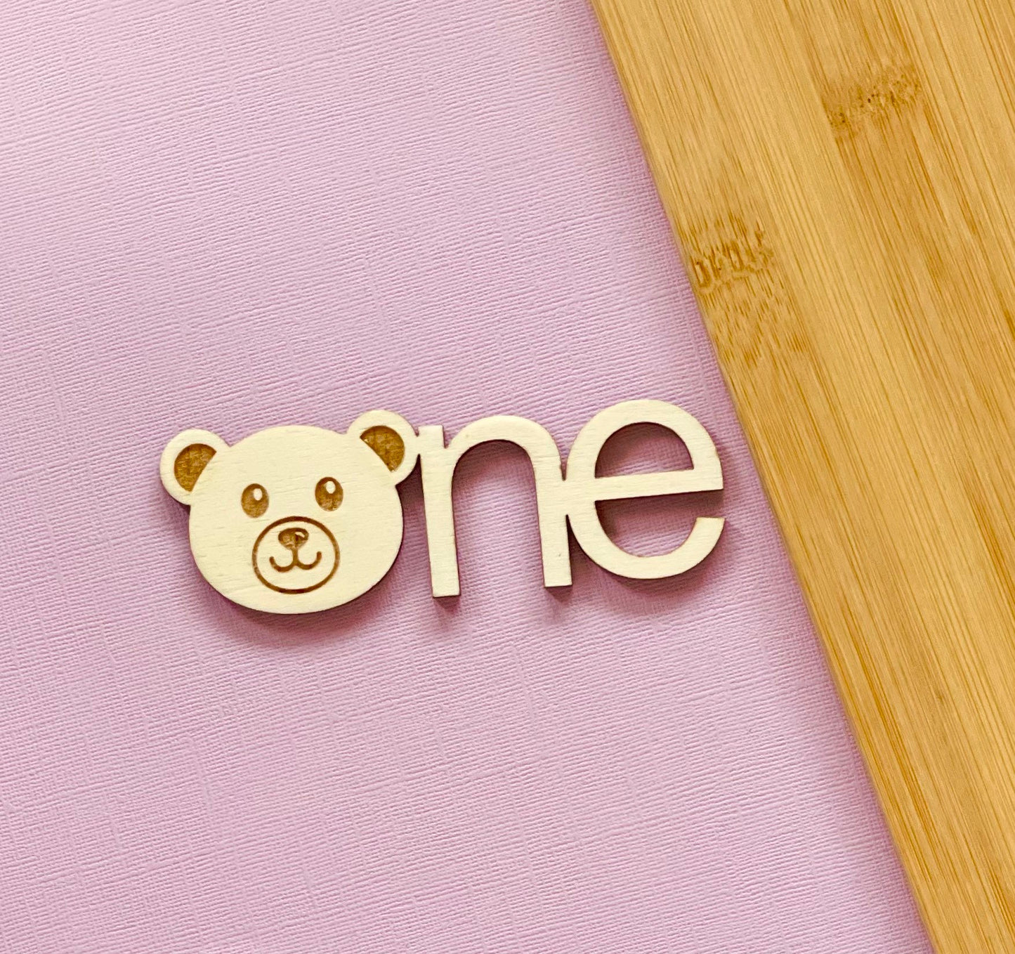 One Bear cake charm. First birthday topper. Wooden bears and topper set. Sheet cake charm. Bear themed party.