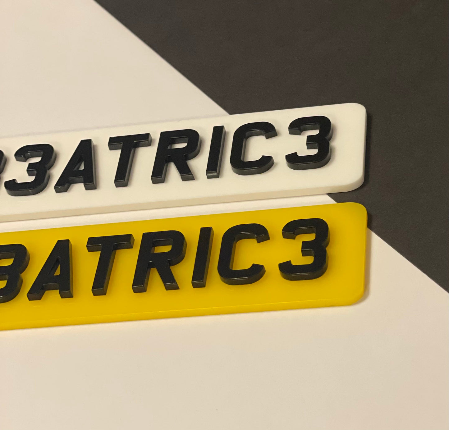 Number Plate Cake Charm Personalised | Acrylic Cake Charm / Topper