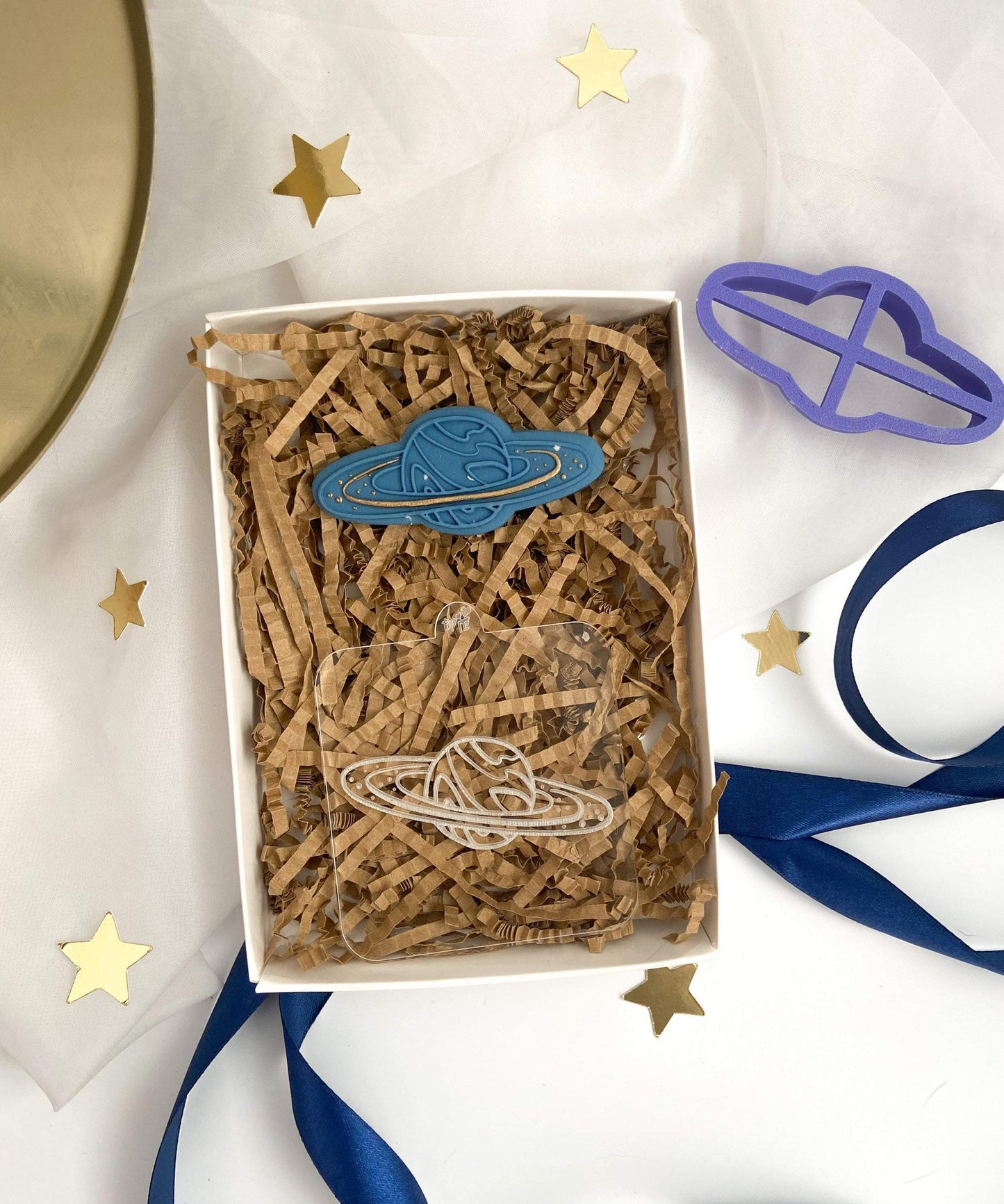 Space / planet theme Debossers and cookie cutters. Alien, planet, rocket and star debossers
