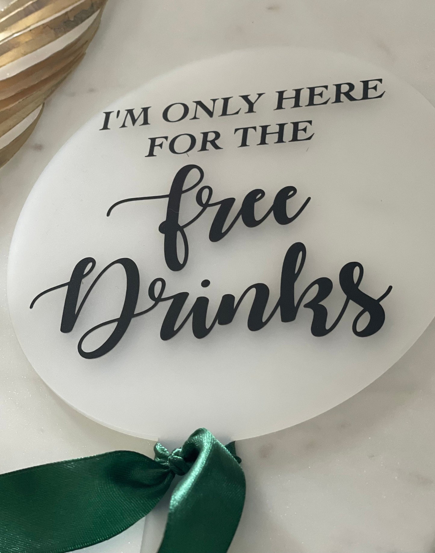 Yes to the dress sign / paddle. Bridal shop sign. Wedding dress sign. Black and white wedding. Monochrome.