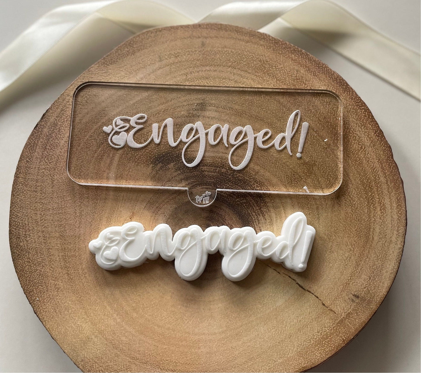 Engaged Ring In A Box | Stamp And Cutter
