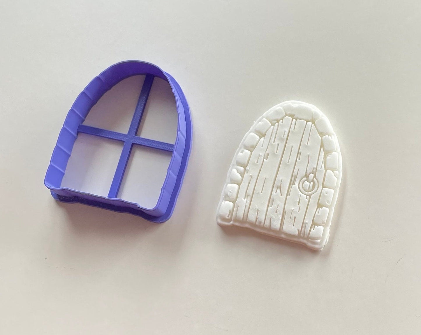 Fairy door stamp and cutter. Cute fairy door. Fondant and cookie cutter.