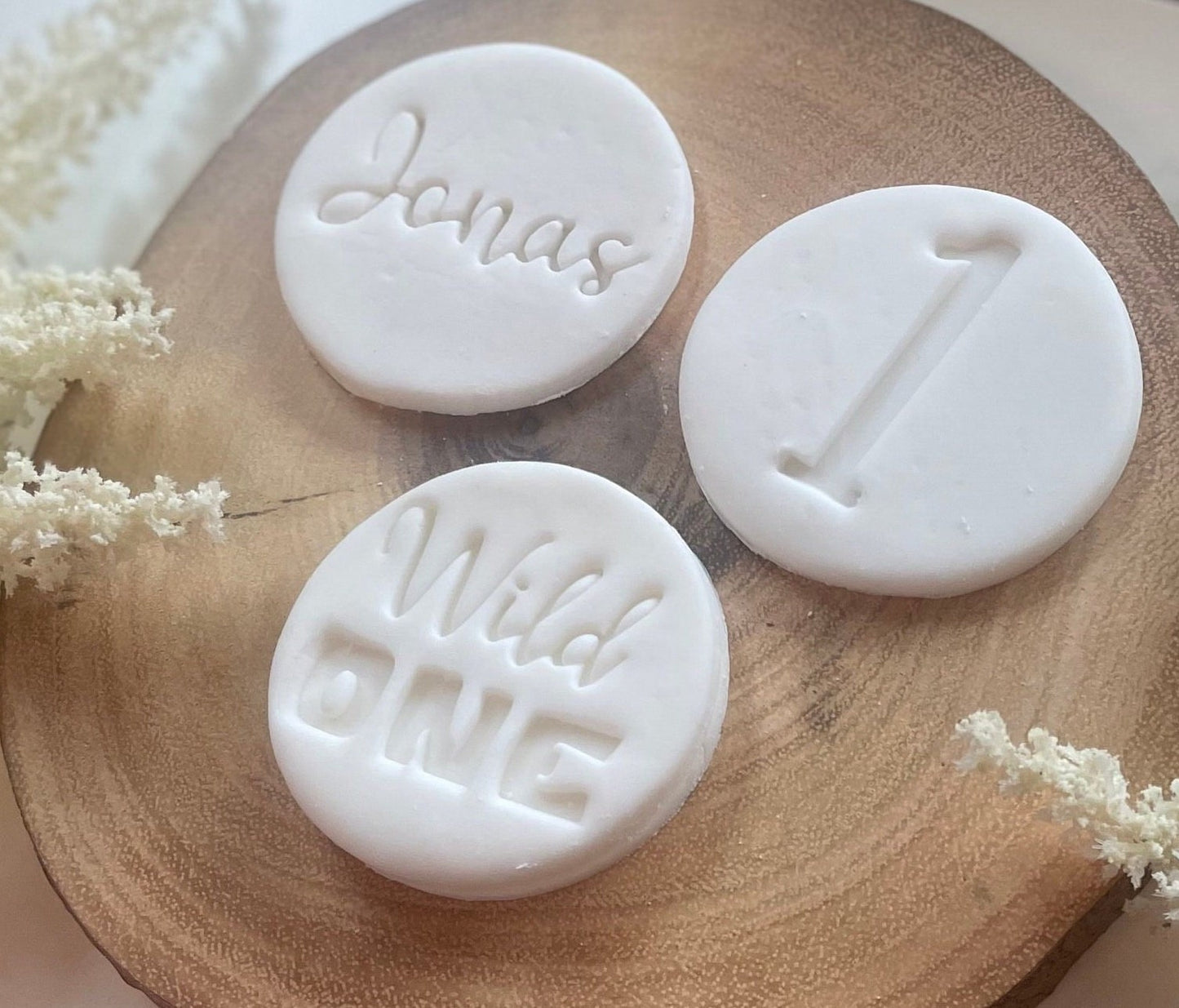 Wild One topper. fondant stamp. Personalised cookie stamps